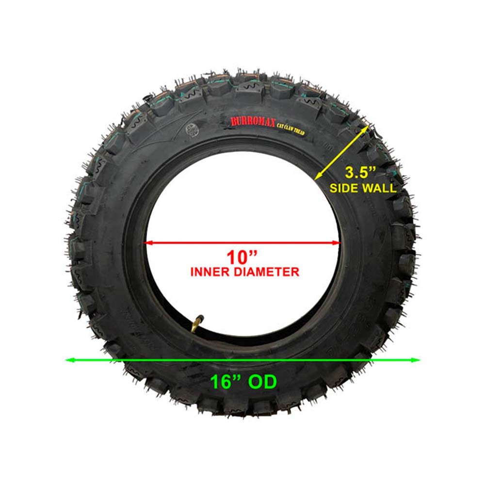 Burromax Performance Off Road Wheel and Tire Set, Mounted Tire, Cat Claw Tire Fits TT1600R-BIKEFACTORY-HAWAII-WAIPIO-KAPOLEI