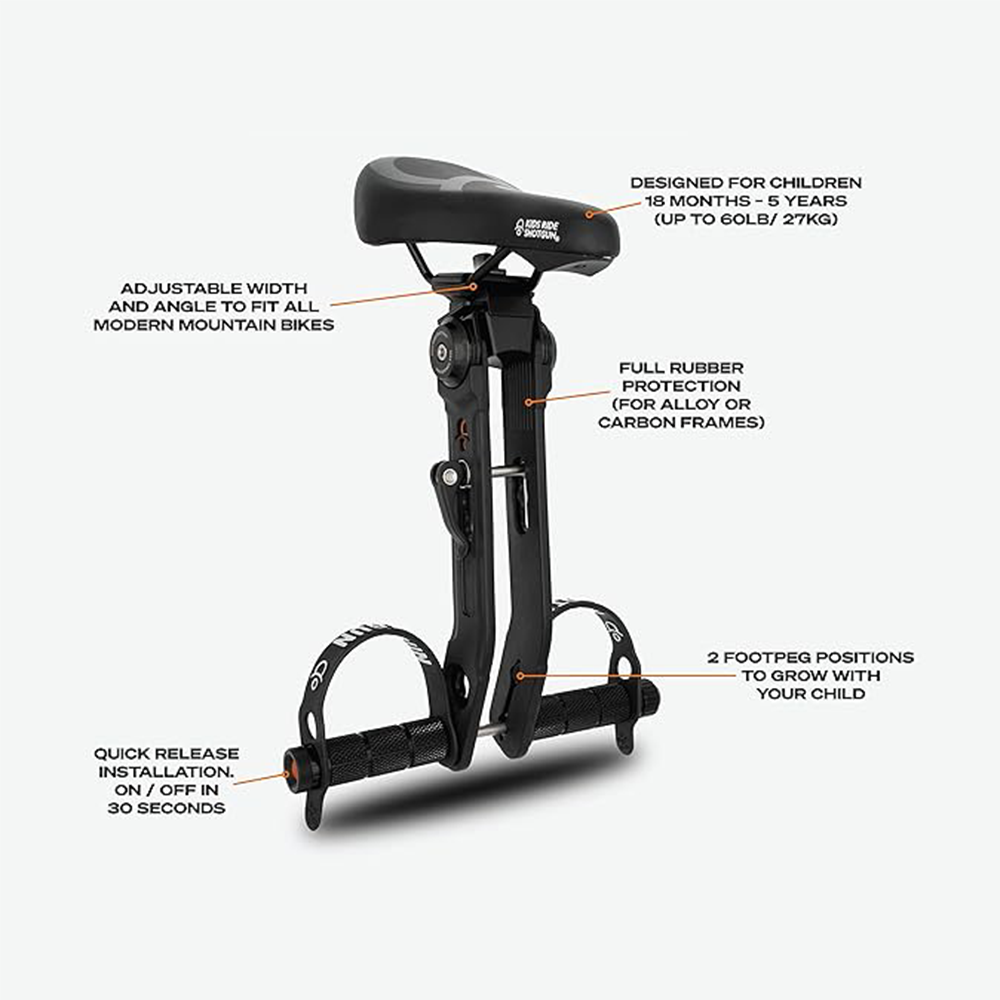 Mac Ride Front Mount Kids Bike Seat Adjustable Child Carrier