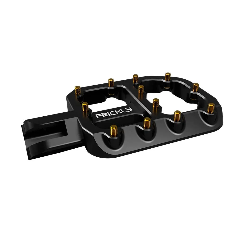 Prickly-footpeg-black-gold-wide-BIKEFACTORY-HAWAII-HONOLULU-WAIPIO-KAPOLEI.jpg