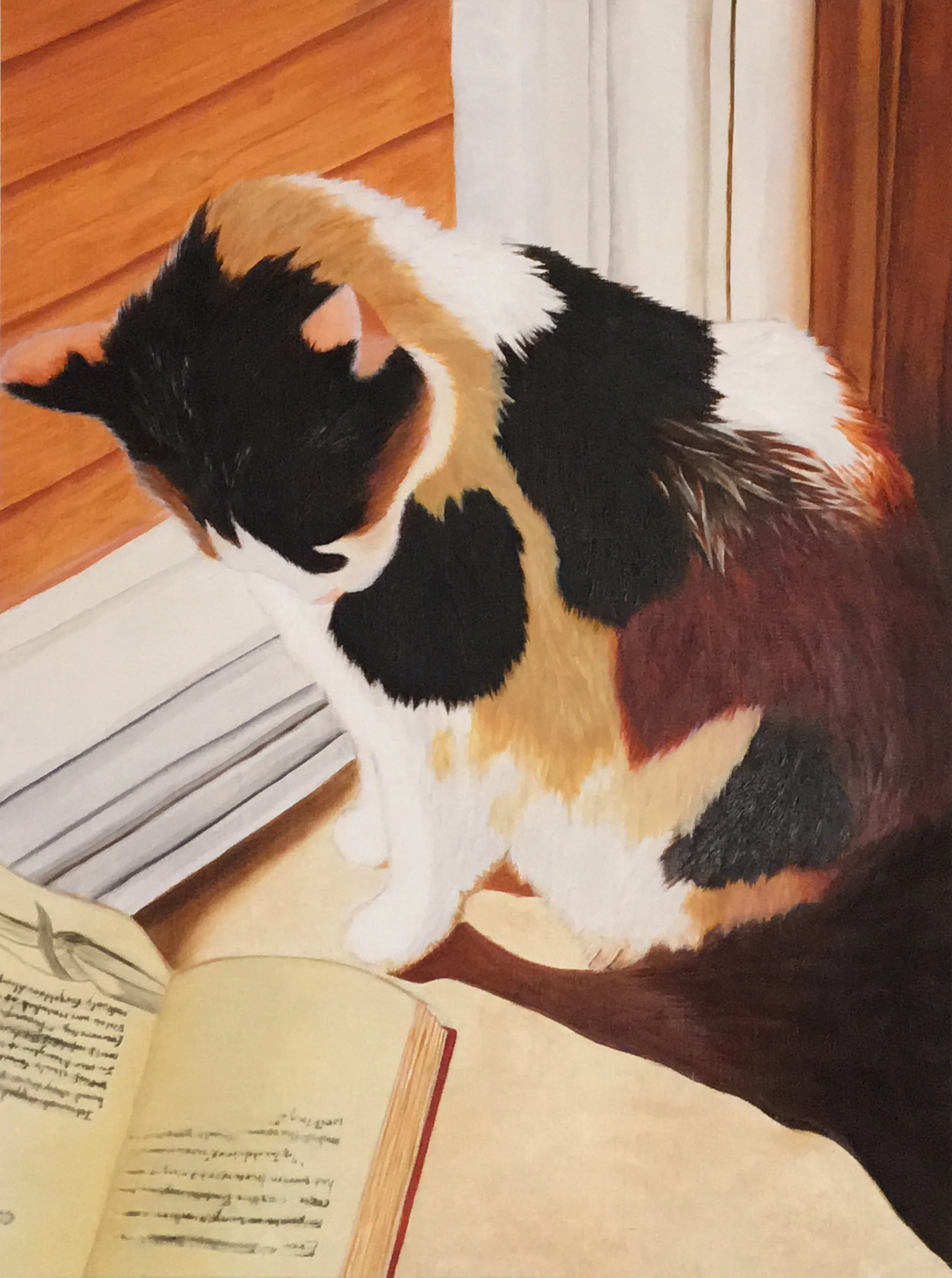 “A Cat’s Bibliophilia” - Oil - 24.5”x18.5” - 2015 *
