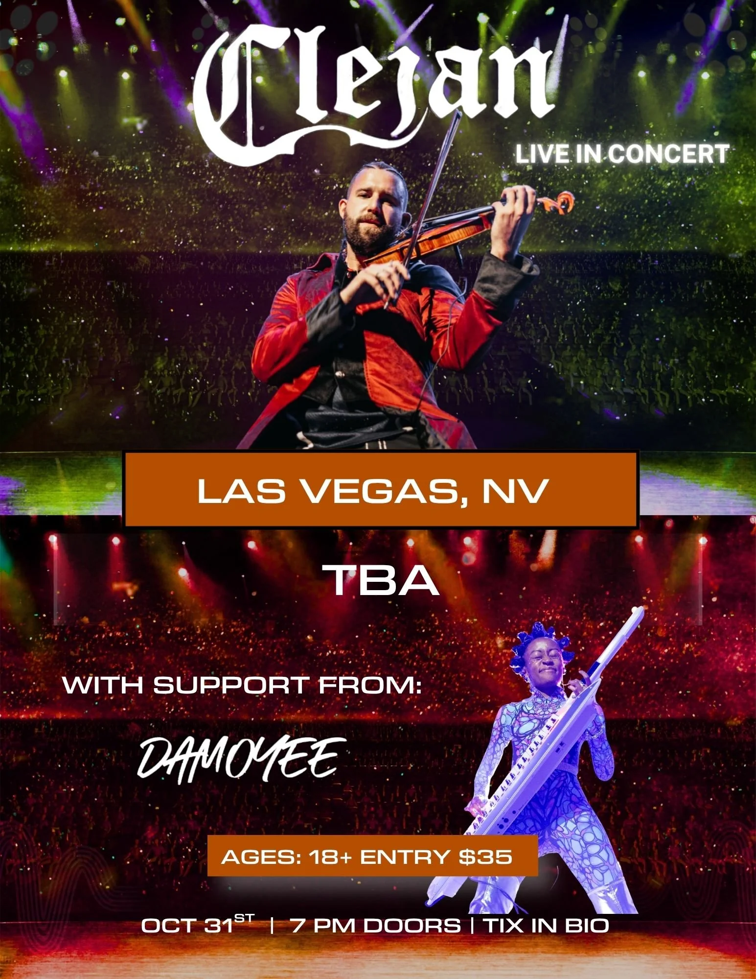 Clejan Live In Las Vegas- TBA