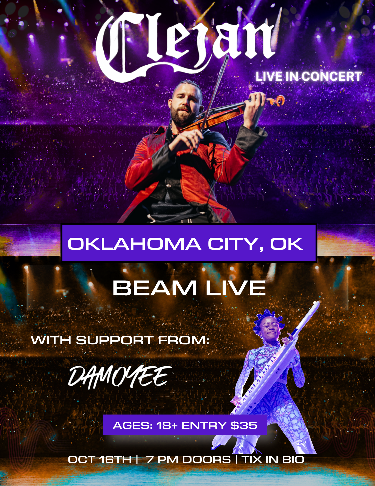 Clejan Live in Oklahoma City