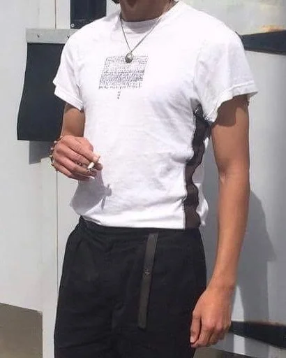 pre.re archive t-shirt, worn by raf (2016)