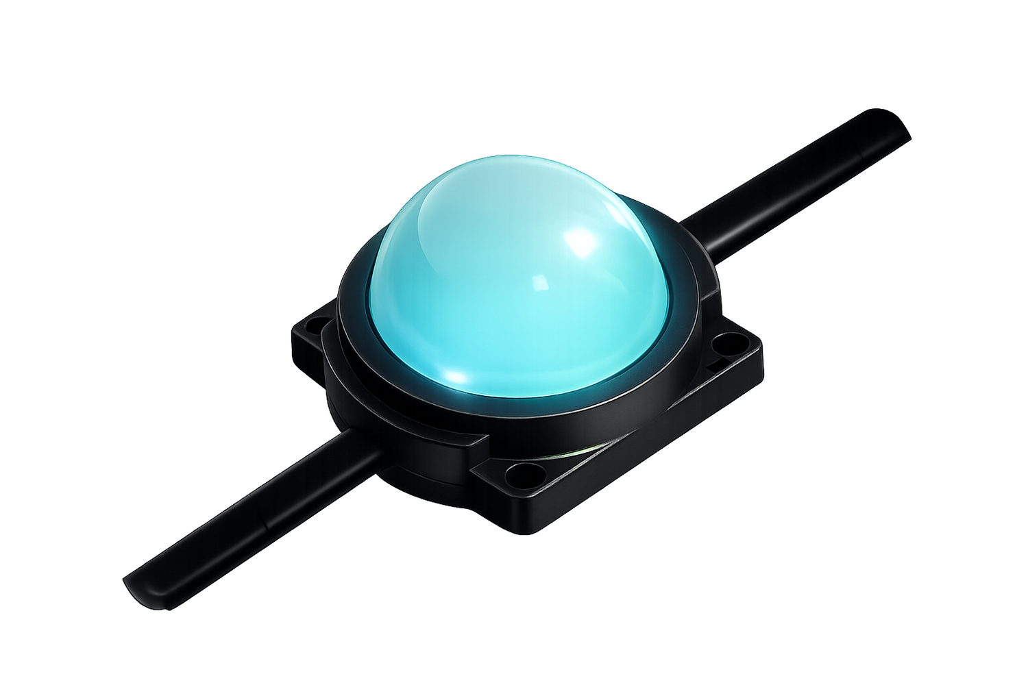 vDot Rugged node with diffused dome lens, cycling through RGBW colour