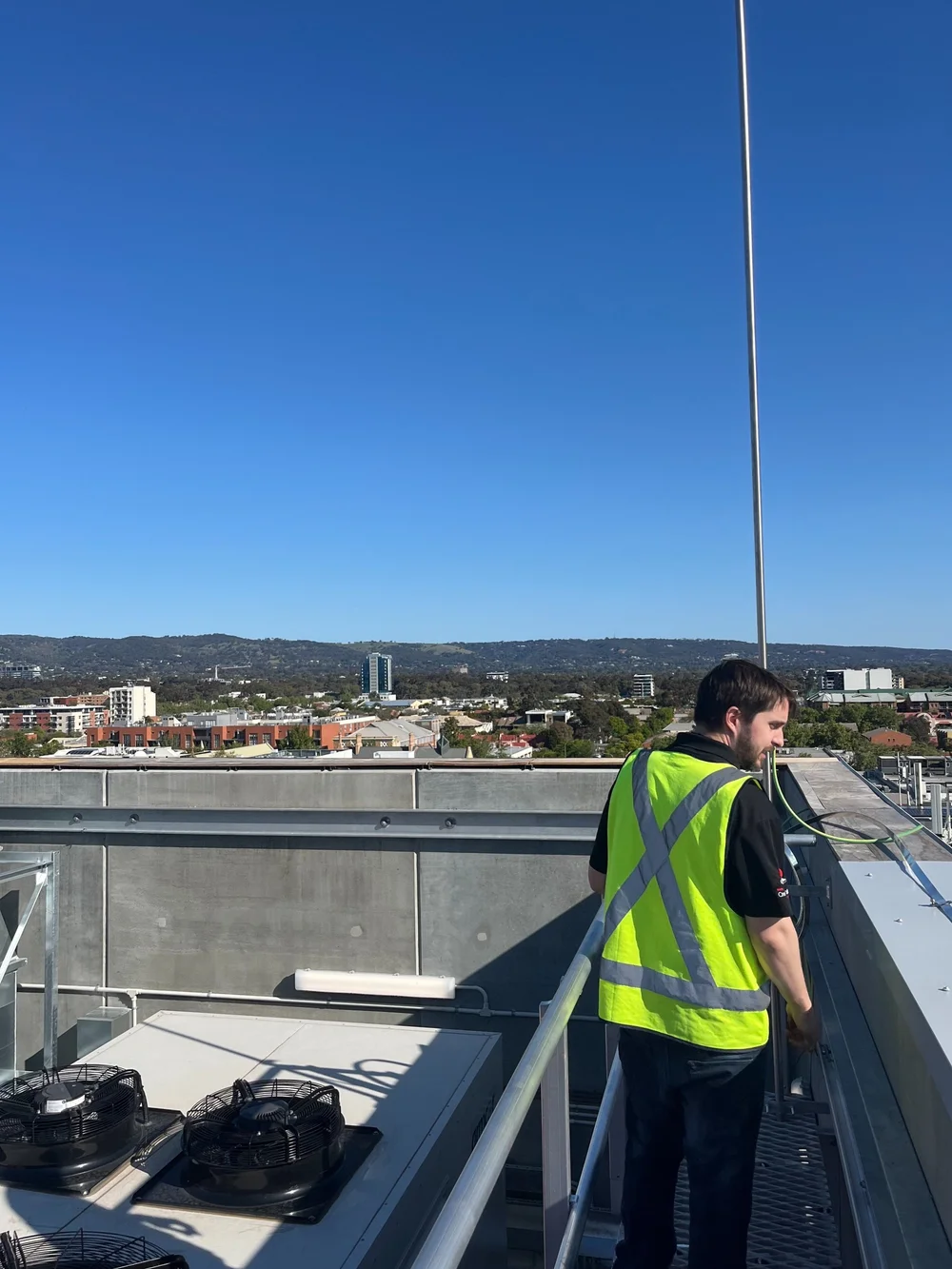 Rooftop plant inspection