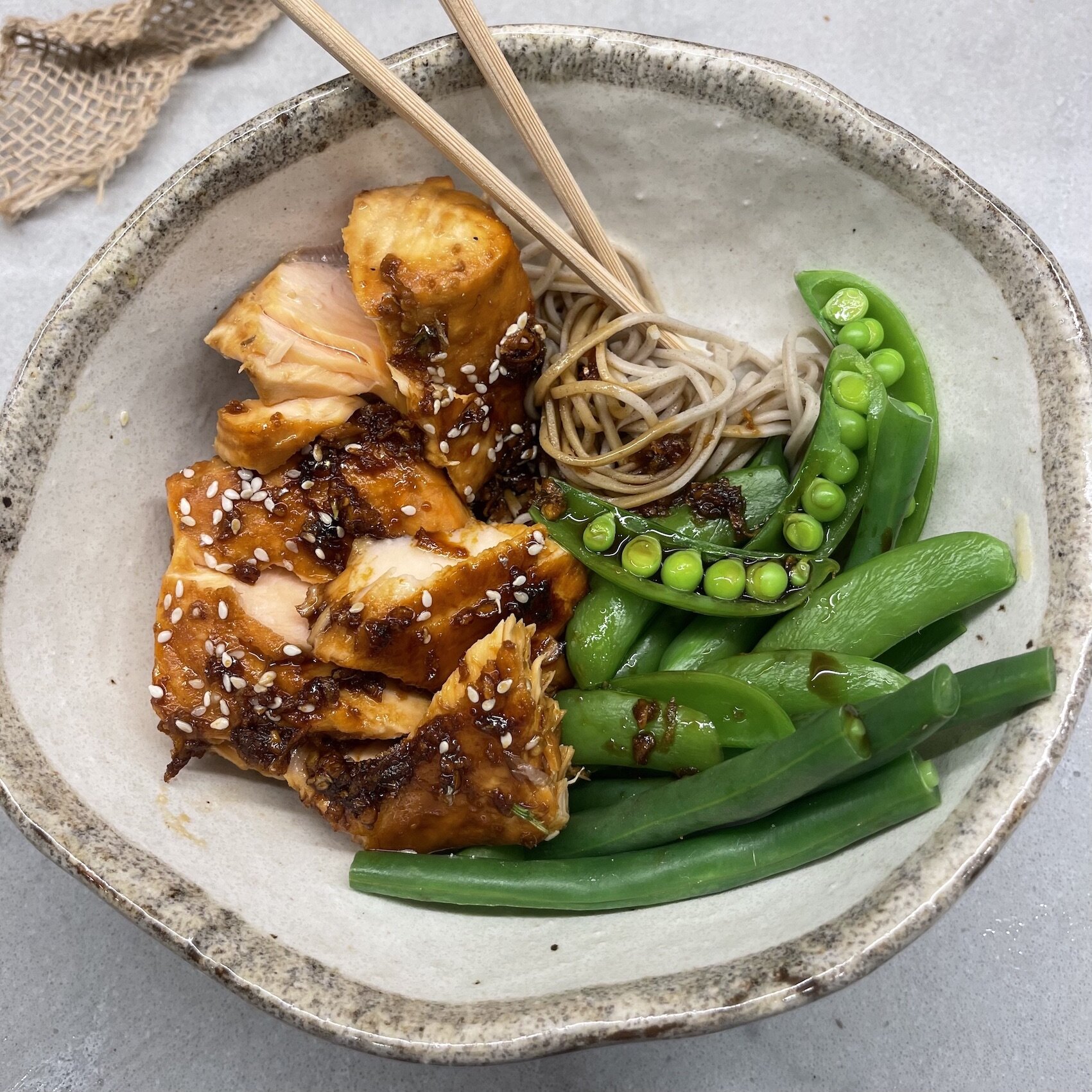 Honey Soy Teriyaki Salmon Bowls