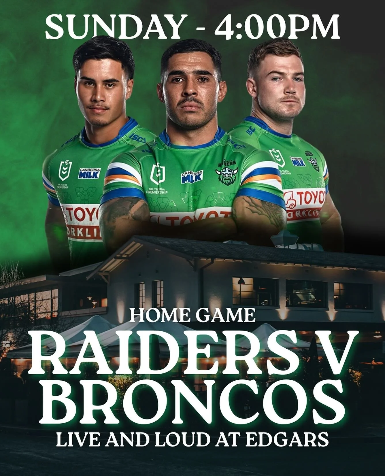 💚🍻LET THE FINALS BEGIN! 🍻💚
THIS SUNDAY - $6 Schooeys during the game - we are turning one on. Be sure to book, tables are going almost as fast as GIO tickets 🎟️
