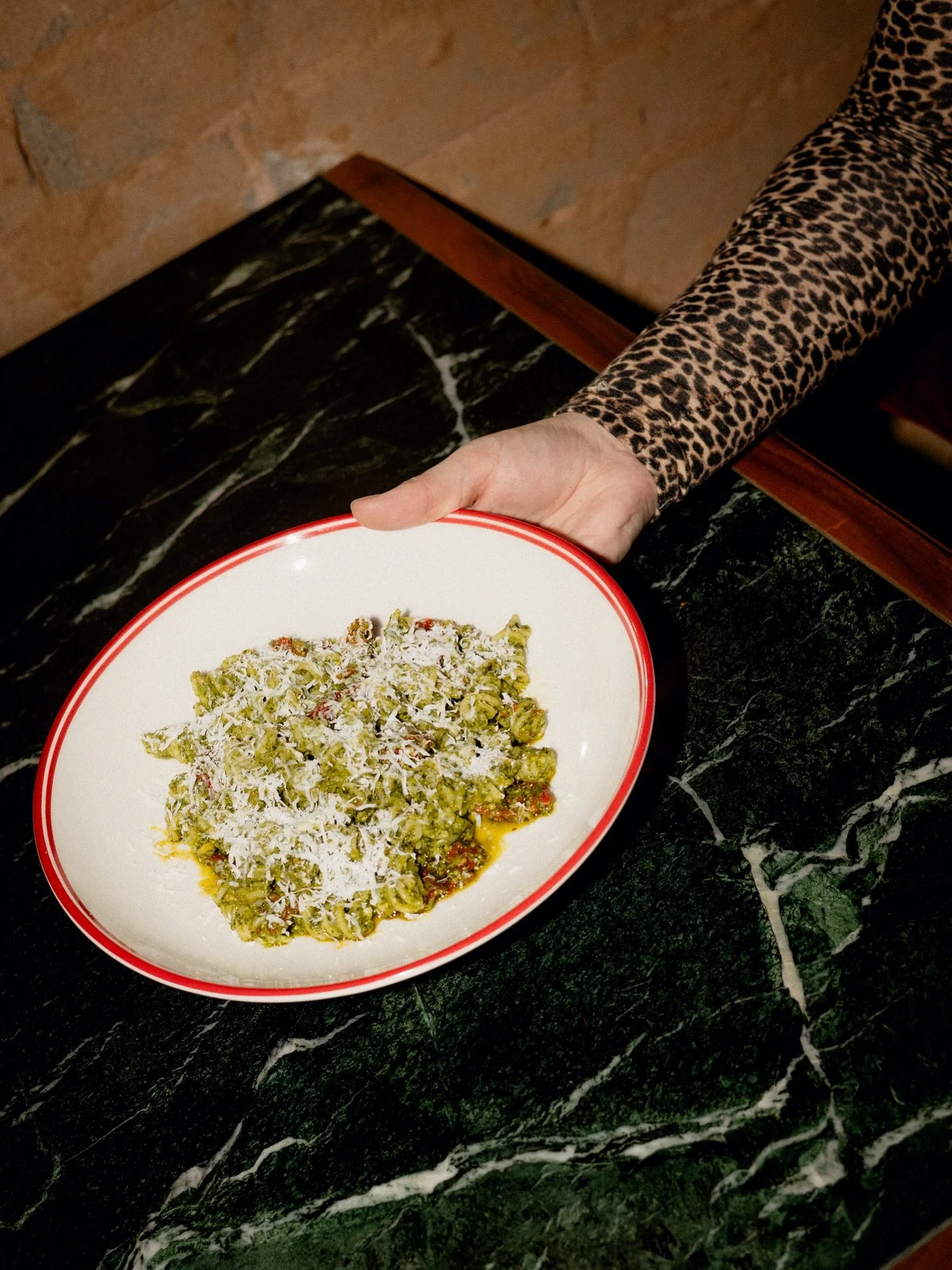 fusili &bull; pesto &bull; sundried tomato &bull; parmesan
literally nothing better than some pesto pasta and a glass of white on a sunny afternoon&hellip; see you tonight!!