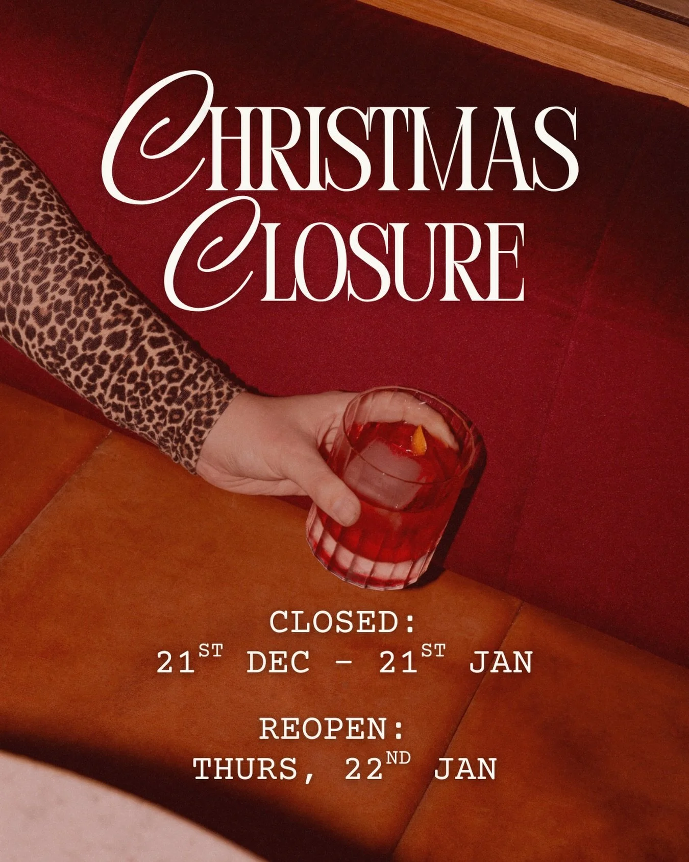 We&rsquo;re taking a break over the New Year! 3 more services, infinite amount of vibes left to share.
@mama.dough.pizza will still be slinging pizzas, @edgarsinn will be shaking tins, and you can still enjoy the view from @theinn.edgars (once they&r