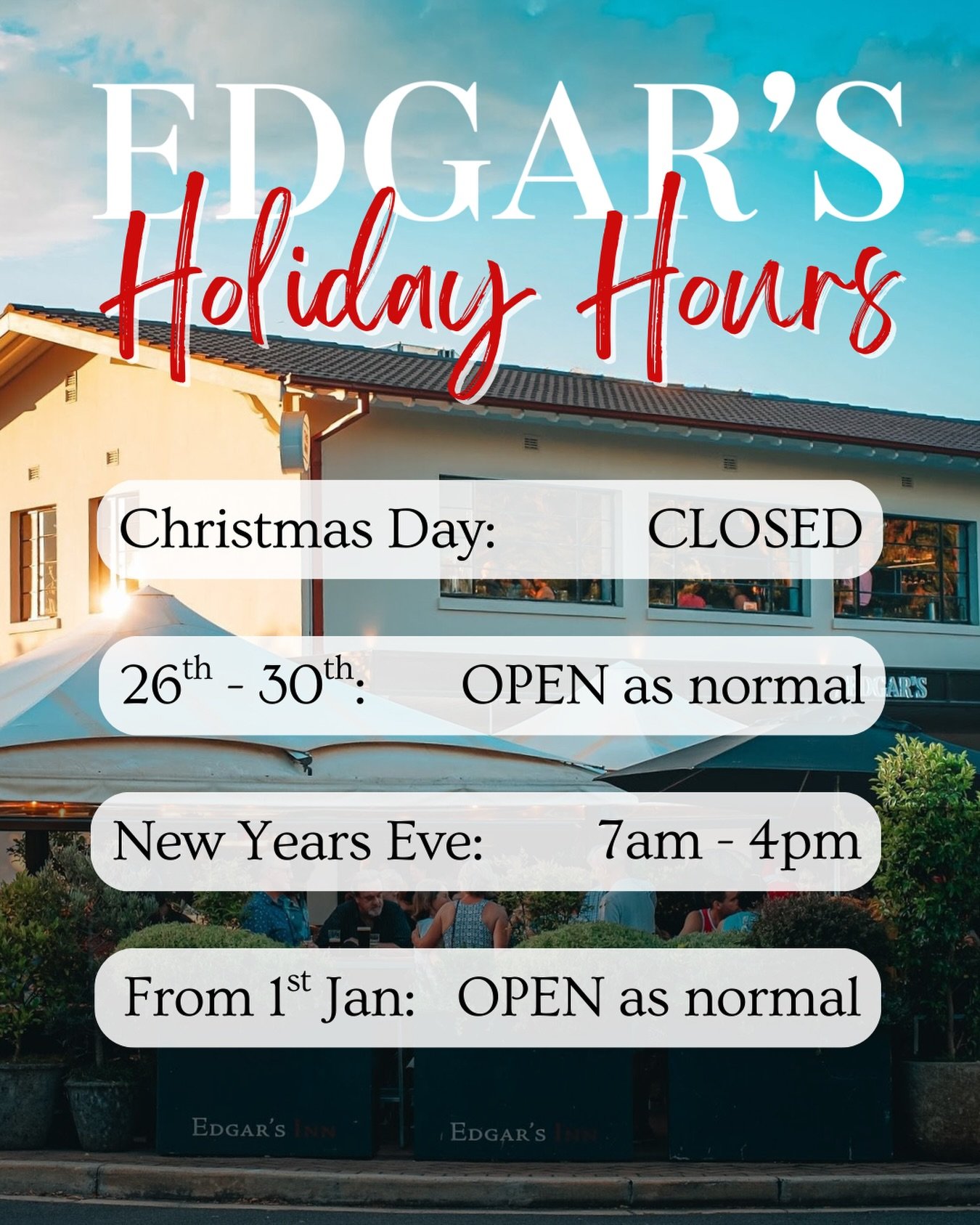 Yep&hellip; we&rsquo;re doing it!! We&rsquo;ll be open on New Year&rsquo;s day for alllll your new year needs.
Only closed Christmas Day this year. Looking forward to seeing you before 2025 wraps up ❤️