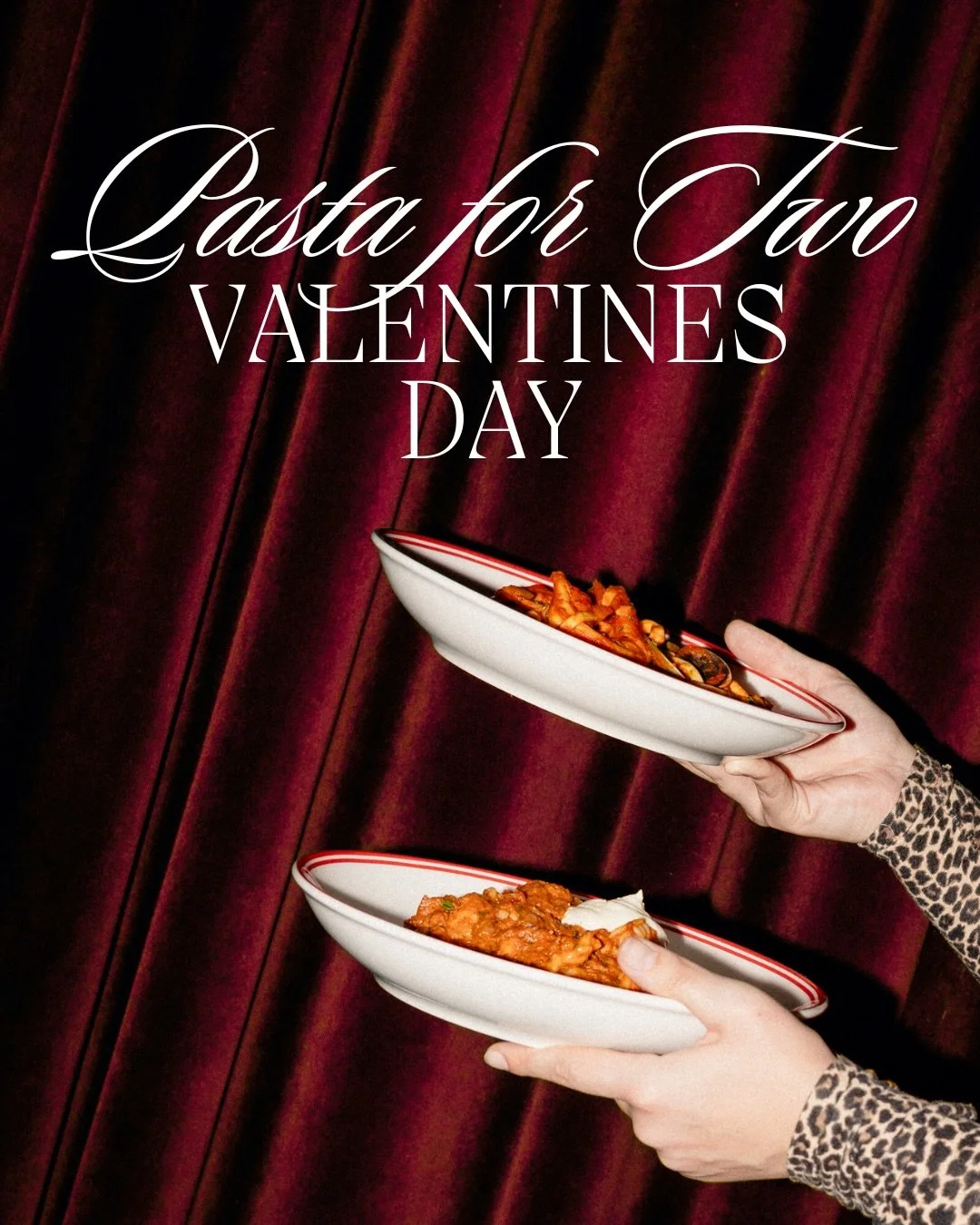 Let&rsquo;s get saucy this Valentine&rsquo;s Day. 💋🍝
We&rsquo;re serving up all the carby goodness you could want, with a choice of 4 pastas, there&rsquo;s no feeling locked in. 
Dinner for just $49 per diner, perfect for a date night, galentines, 