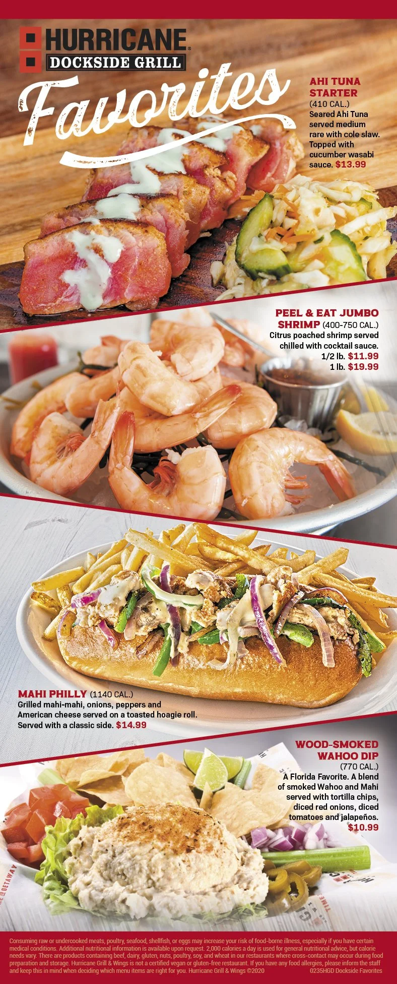 Menu — Hurricane Dockside Grill Florida