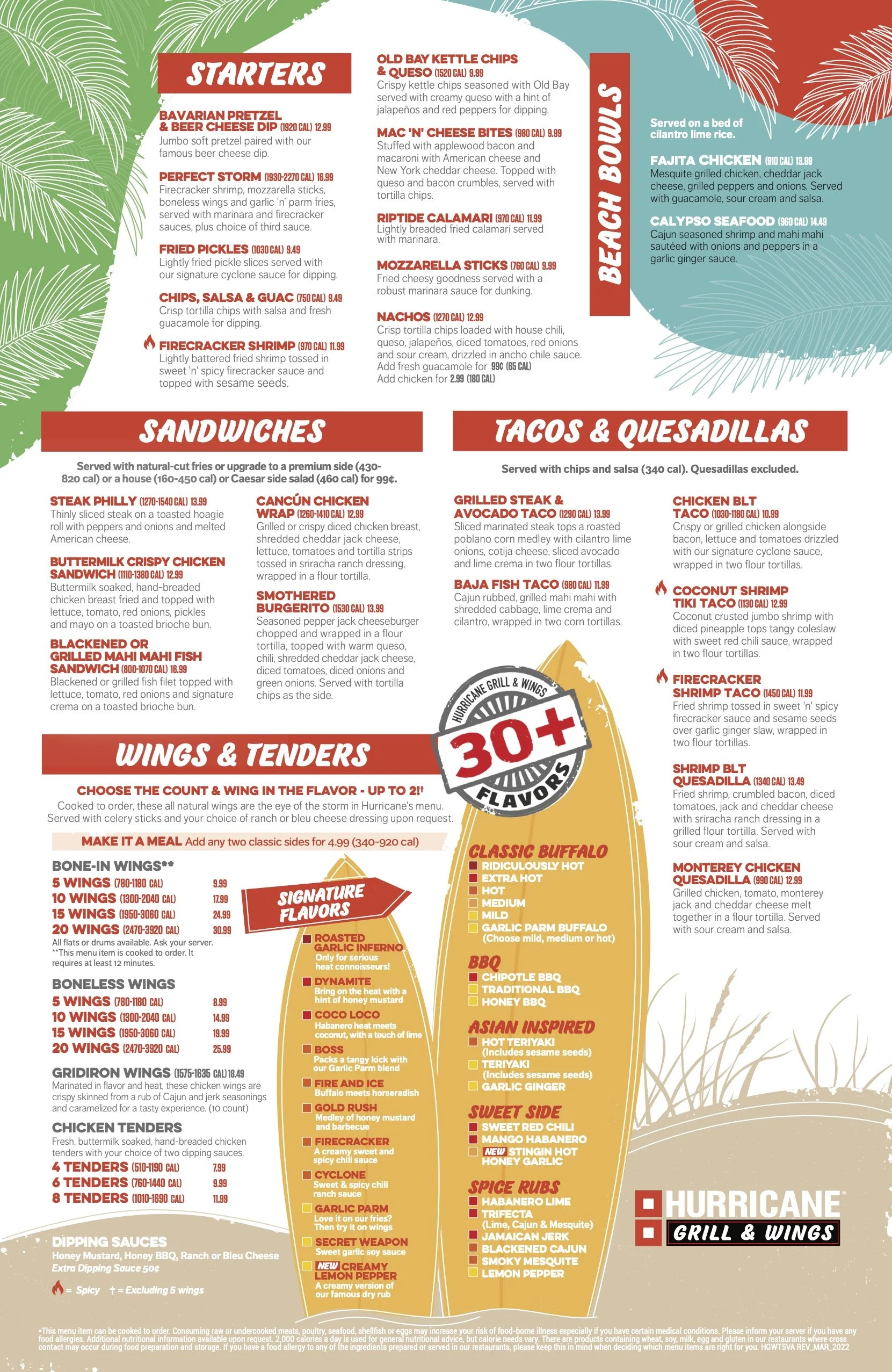 Menu Hurricane Grill vlr.eng.br