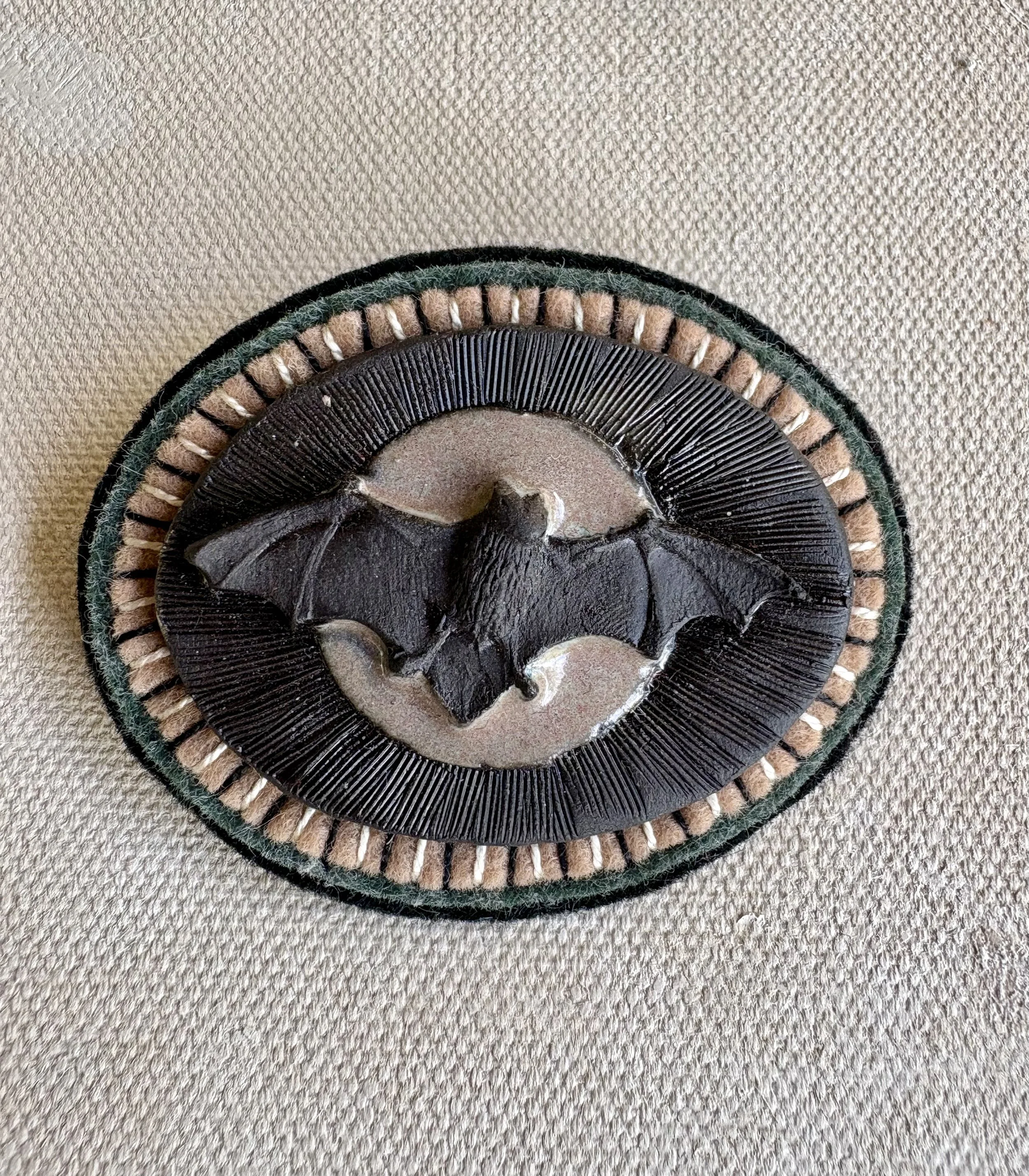 Dusky flying fox and moon