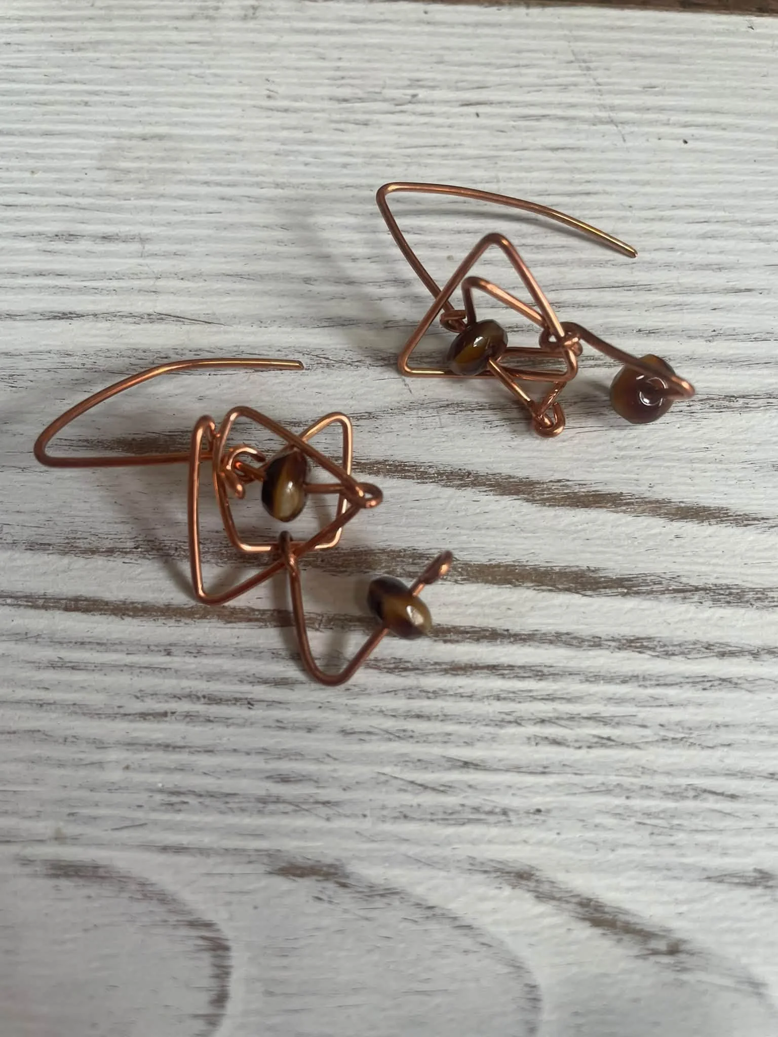 Copper Thread Earrings