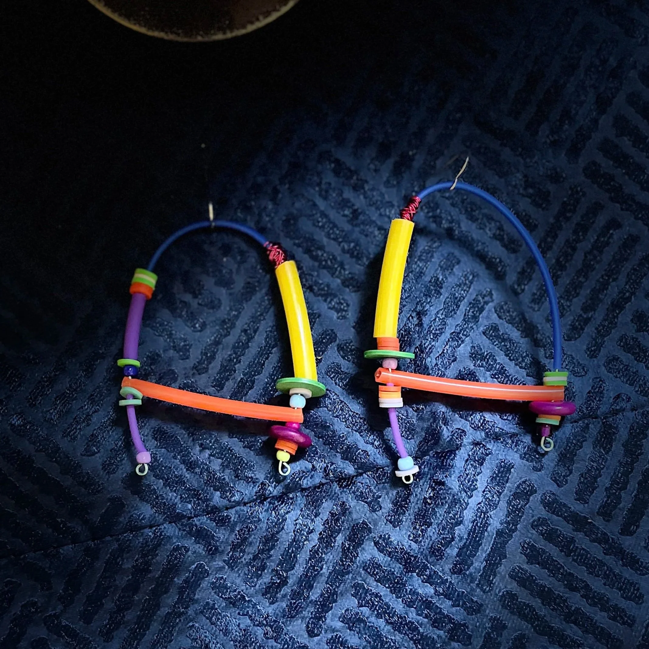 Vivid Vibe Mix Media Earrings