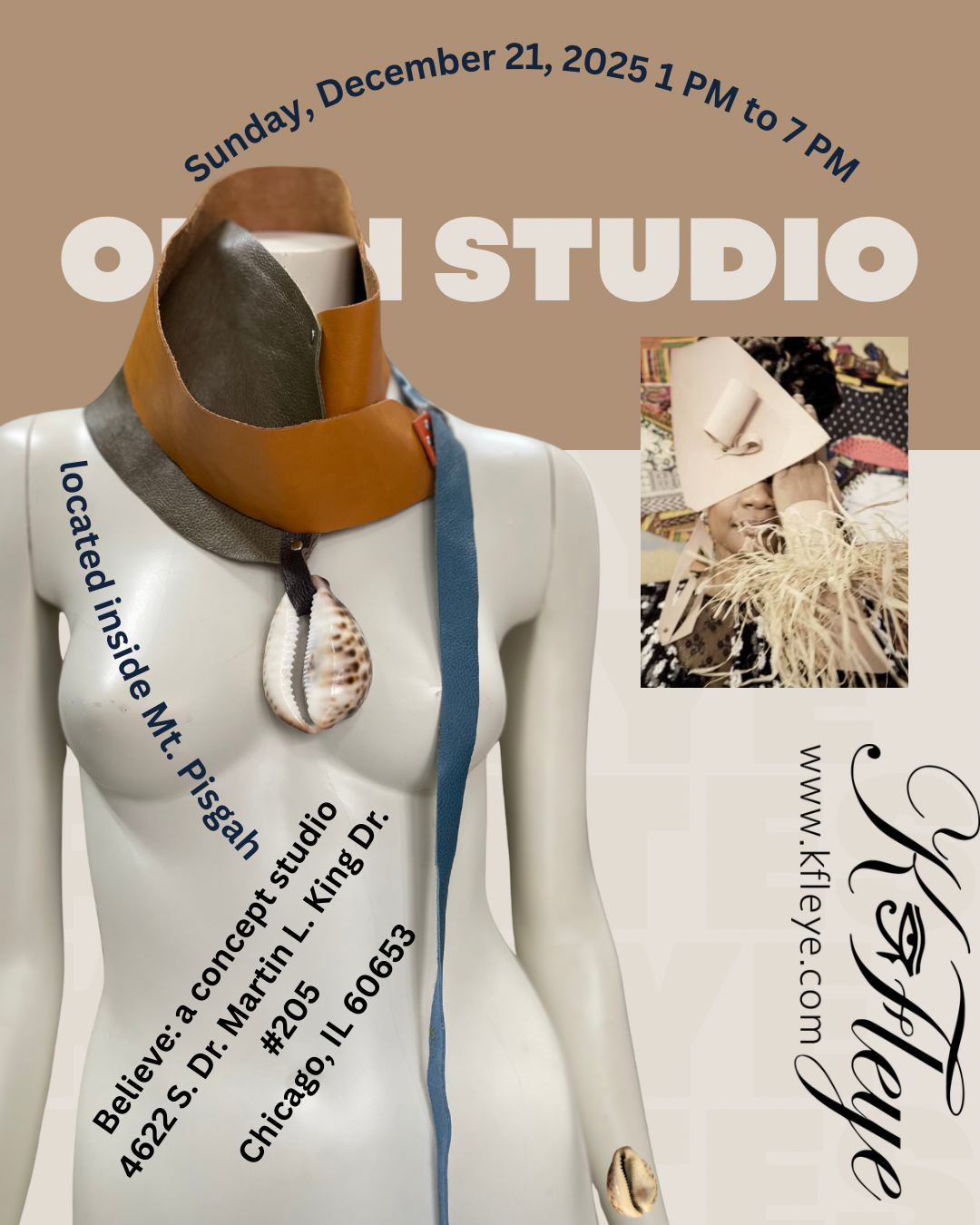 OPEN STUDIO: DECEMBER 21, 2025 from 1PM to 7PM
