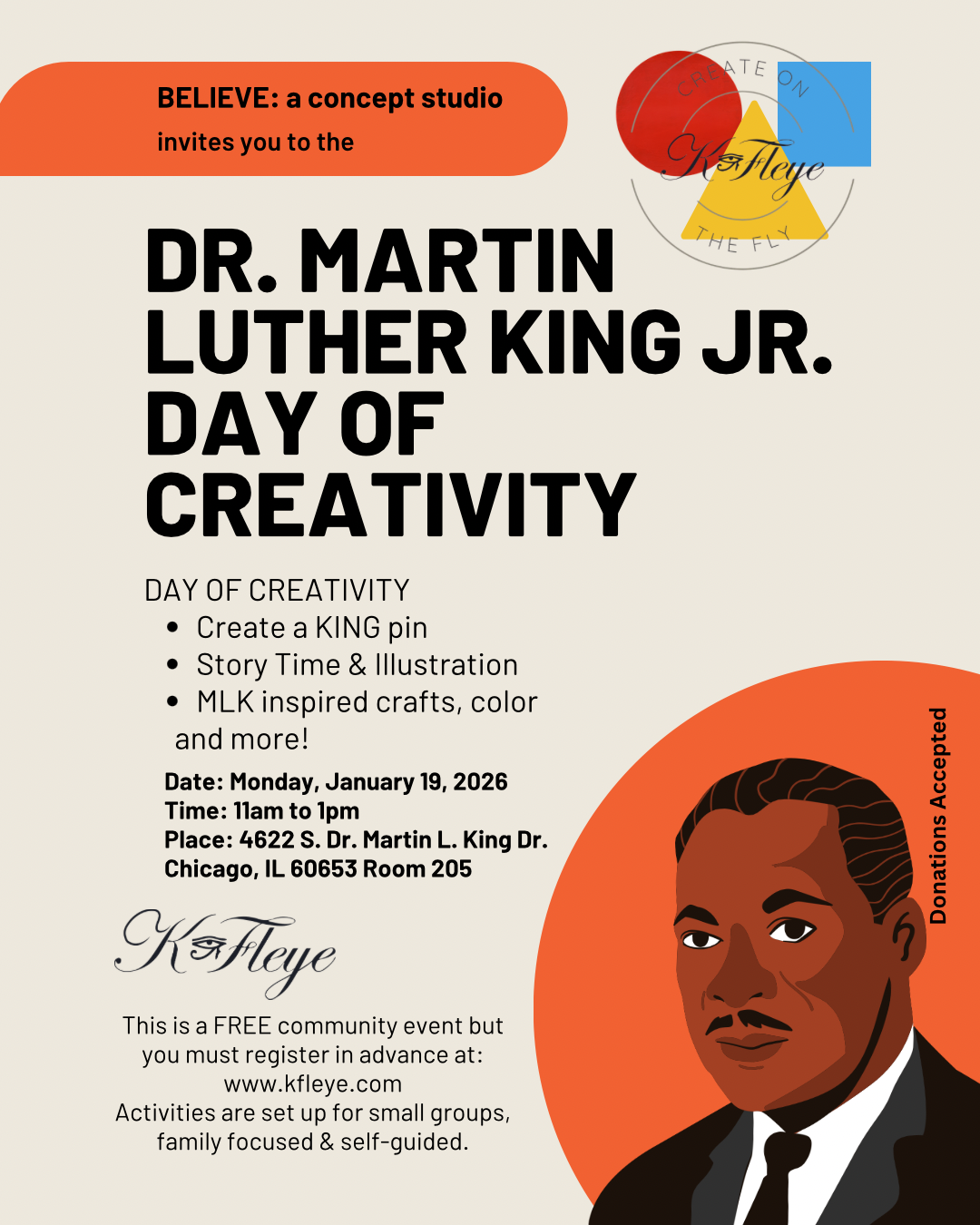 Dr. MLK Day of Creativity: FREE EVENT