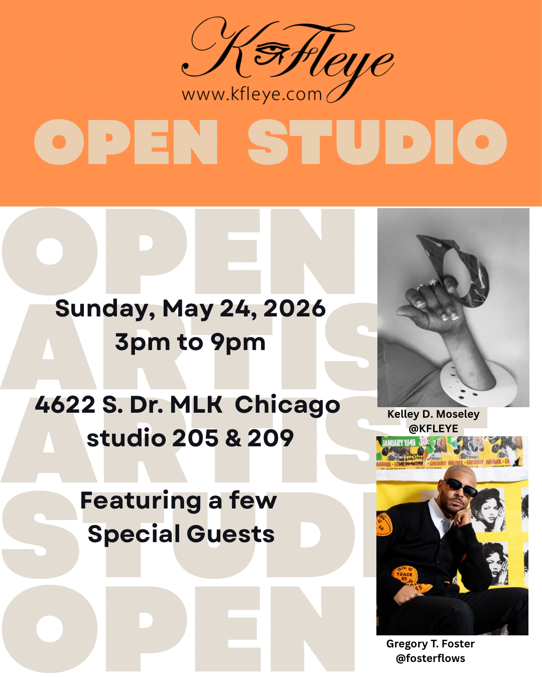 OPEN STUDIO: MAY 24 | 3P to 9P