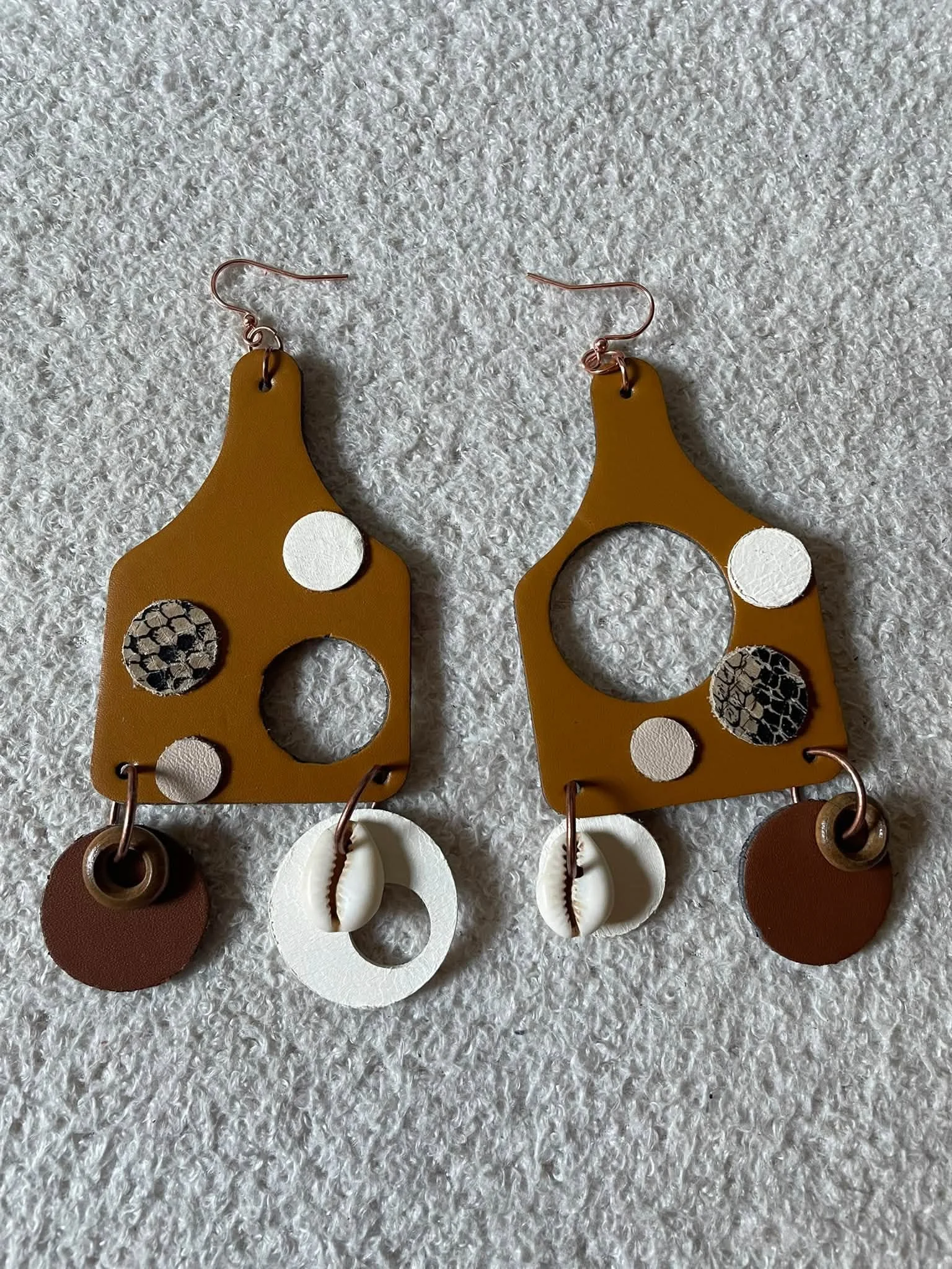 Chicago Artistry Leather Earrings