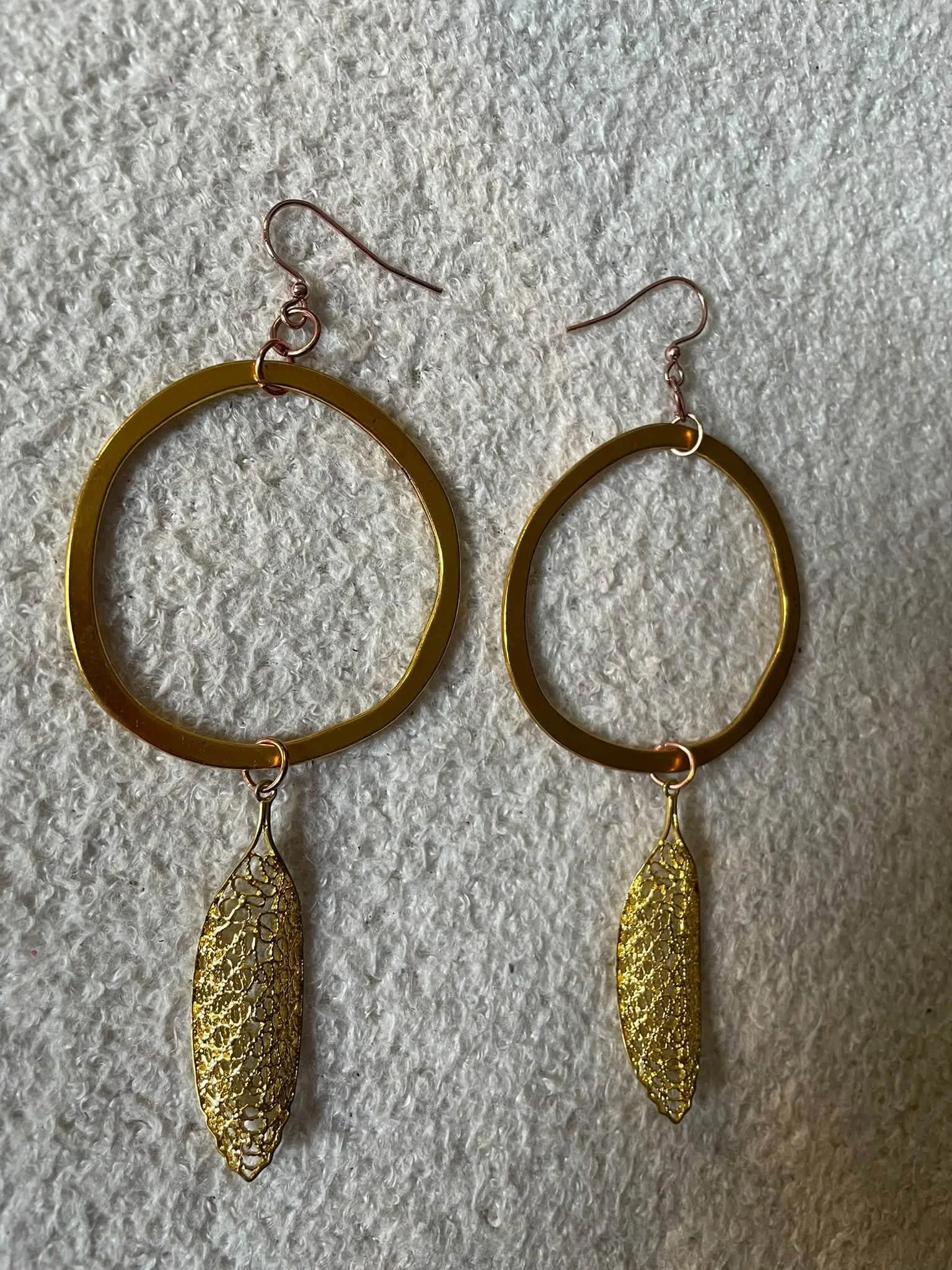Golden Leaf earring