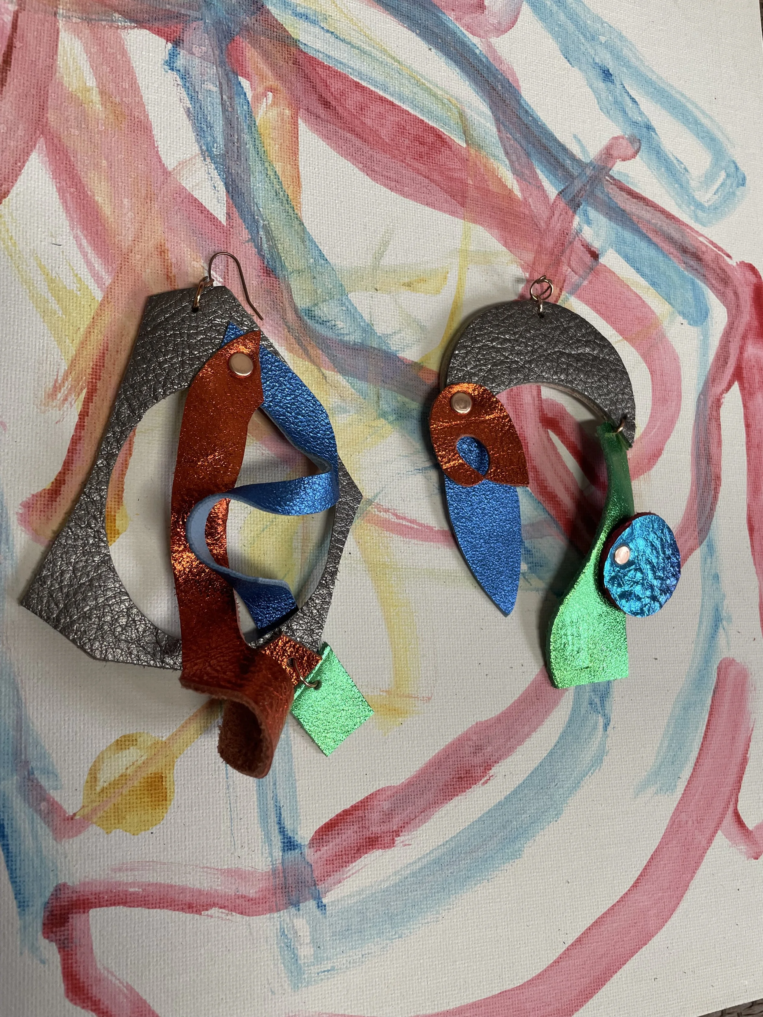 Vivid Harmony Handcrafted Earrings