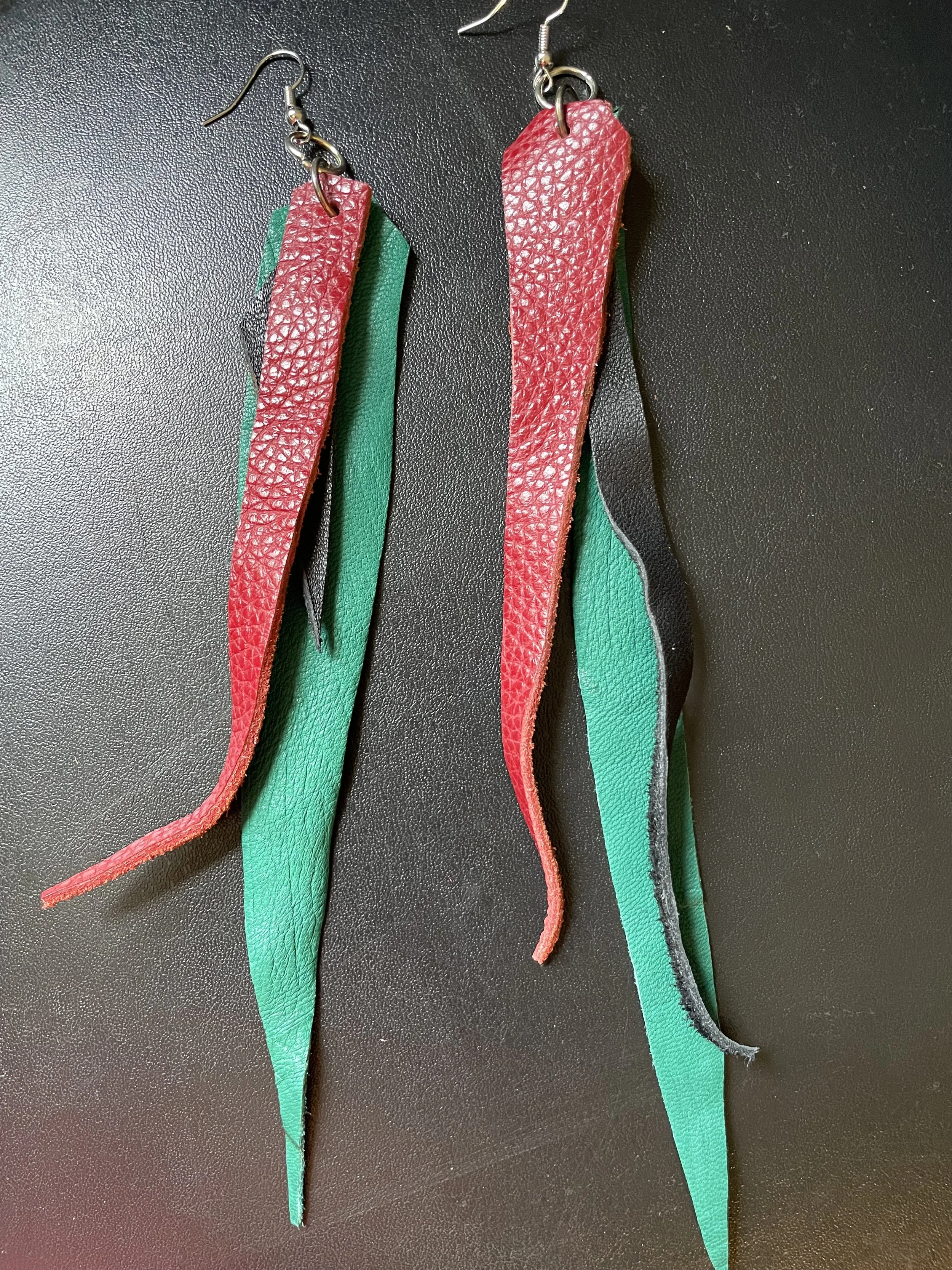 RBG strip earrings 34