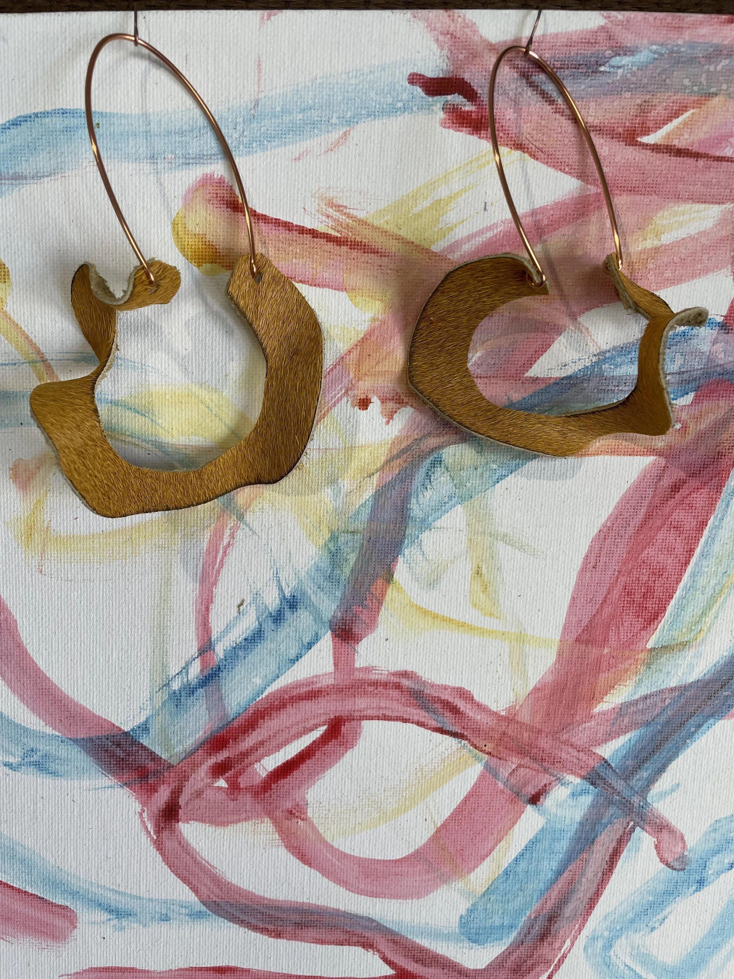 Urban Eco Chic Sunflower Yellow Earrings