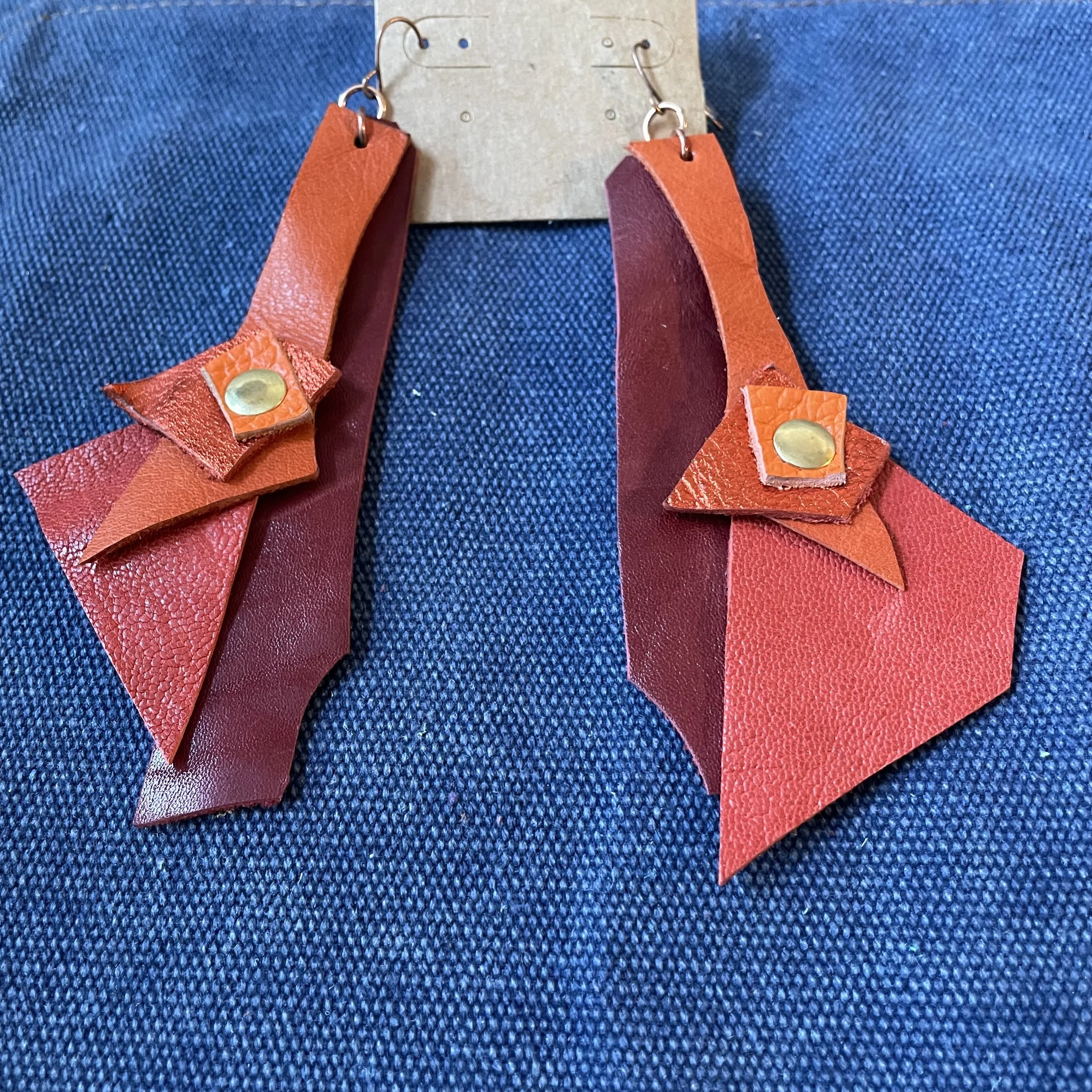Rust Orange Earrings