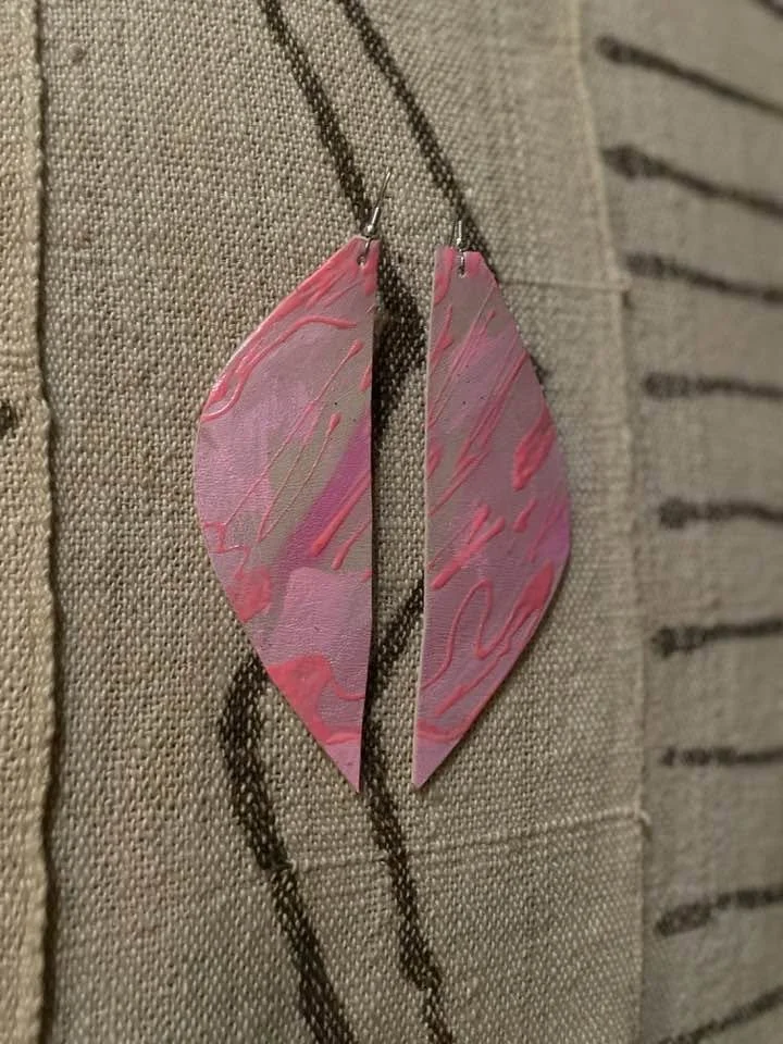 Pink on Pink Earrings