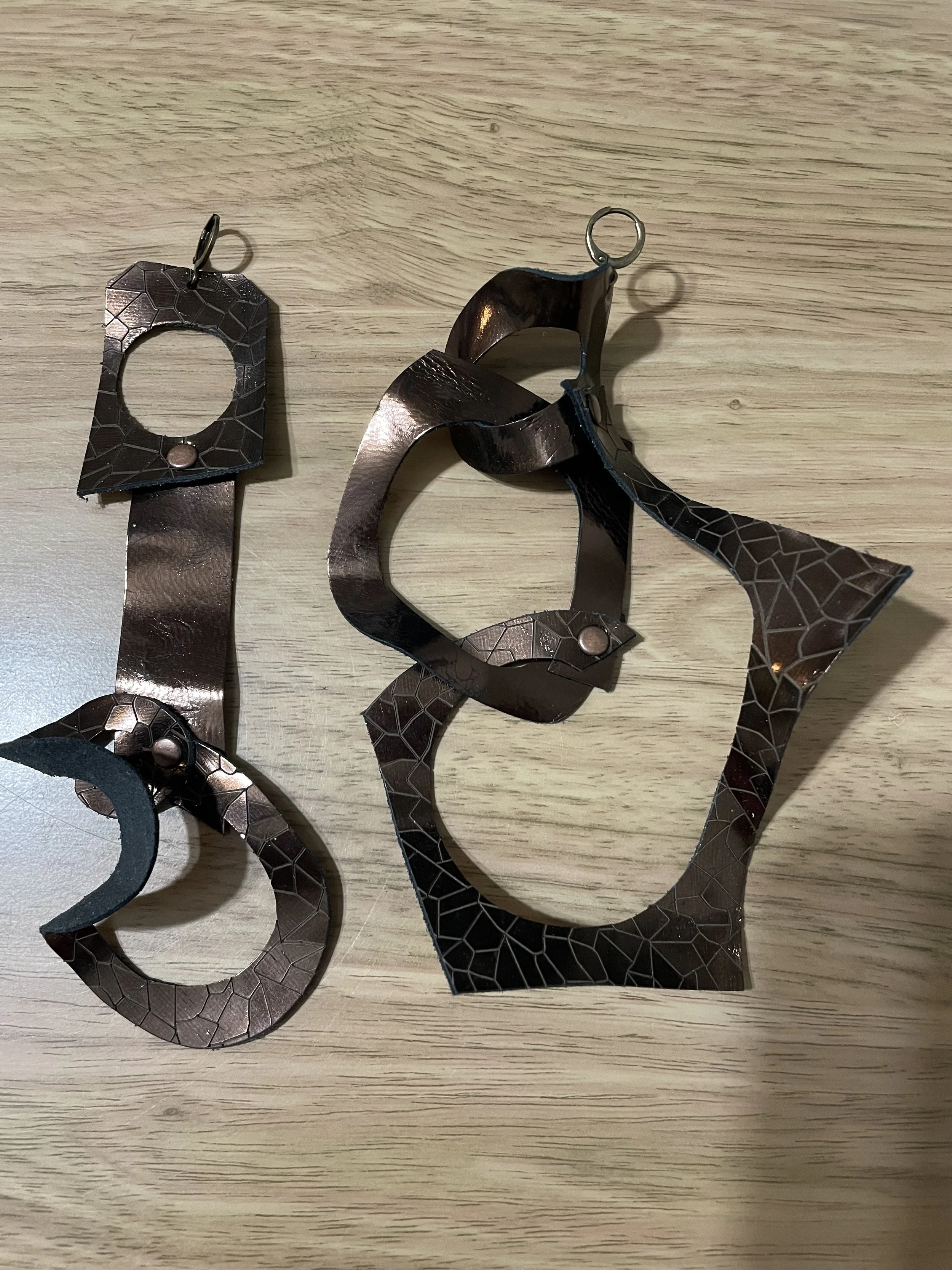 Chocolate Mirror earrings