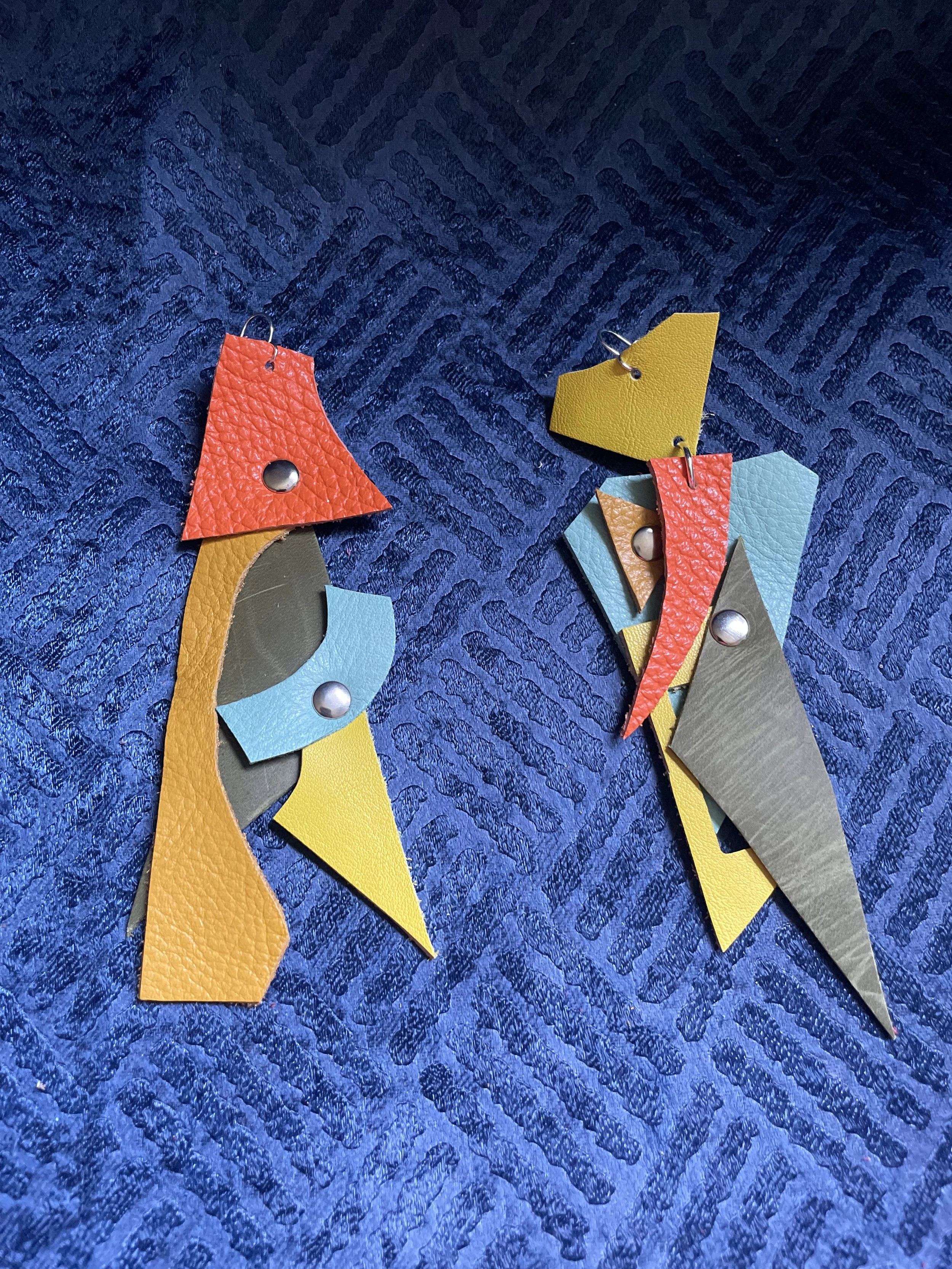 Art Deco Puzzle Earrings