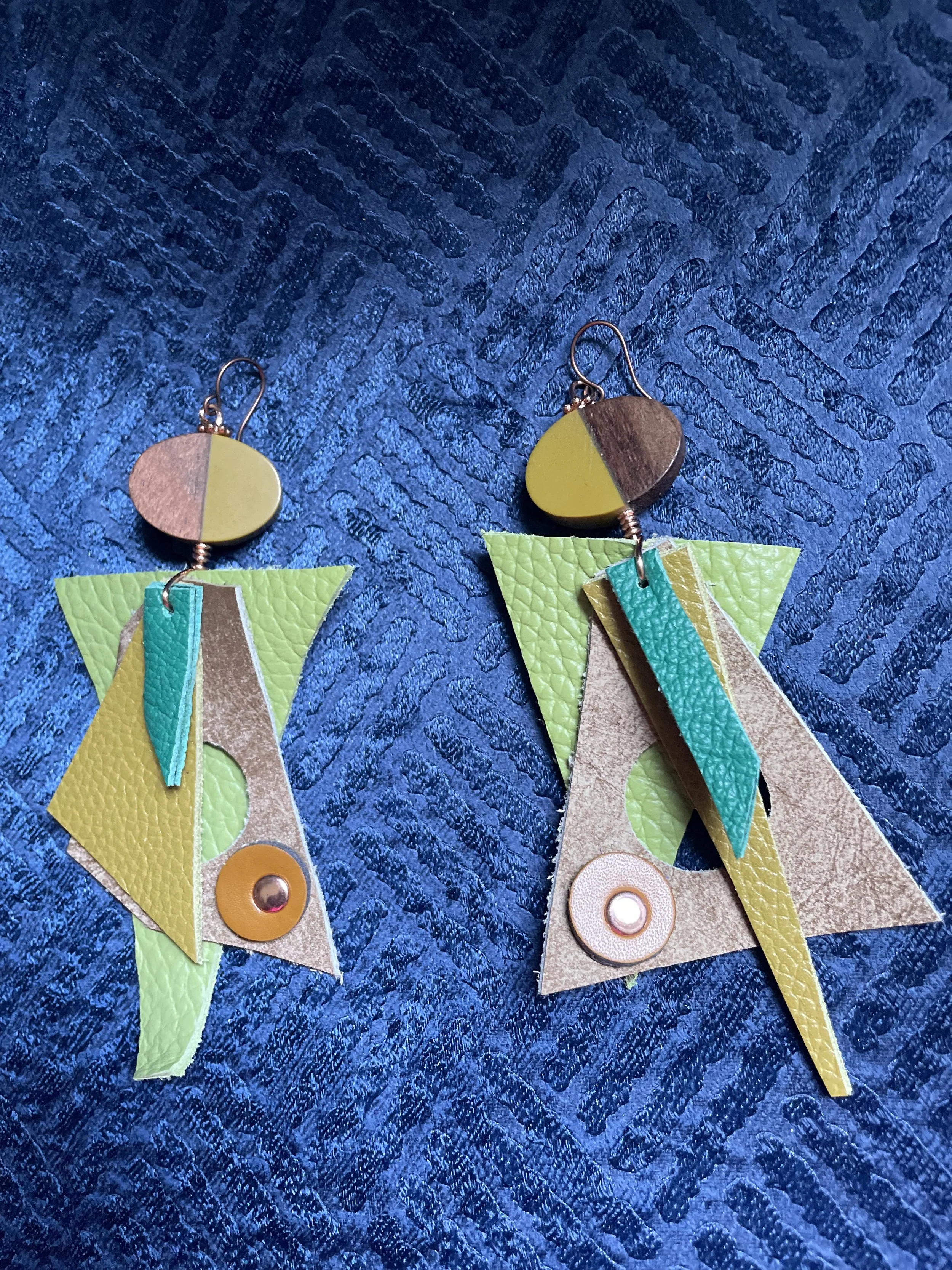 Try more green abstract earrings