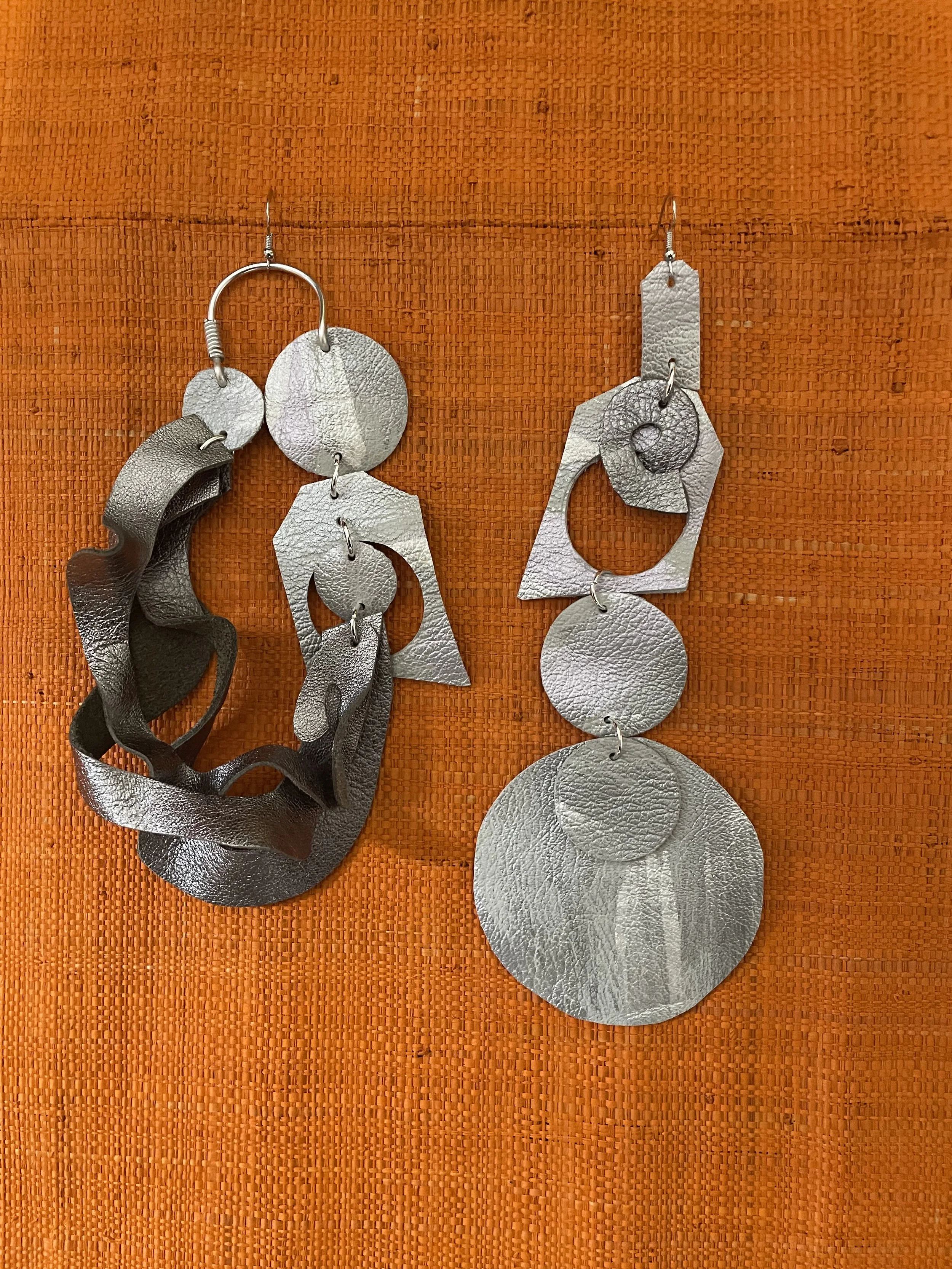 Silver Metallic Shine earrings