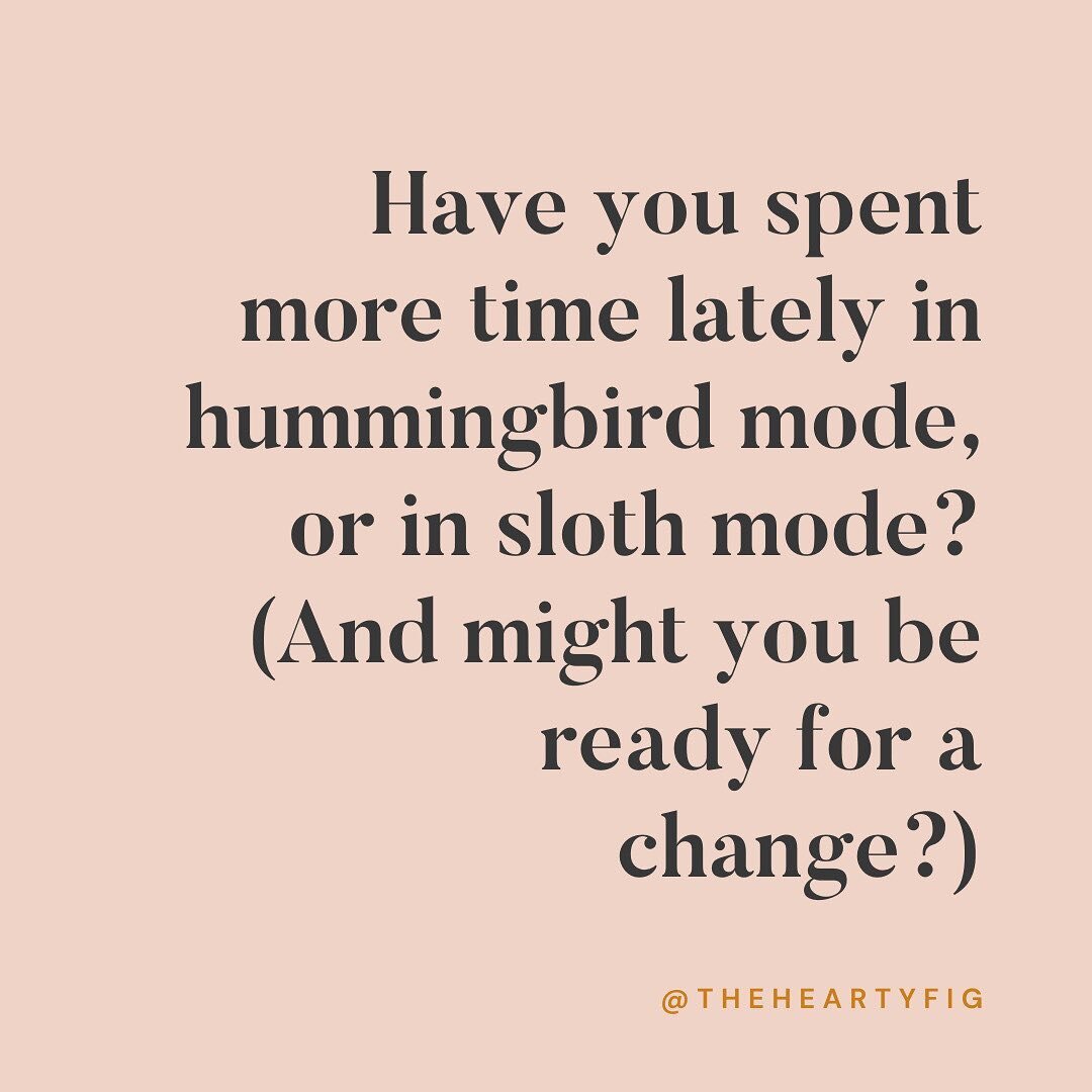 Sometimes I feel caught between competing parts of my personality.
⠀⠀⠀⠀⠀⠀⠀⠀⠀
One part loves to hit the ground running and go, go, go! &mdash; while the other part needs time and space to slow down, get grounded, and integrate.
⠀⠀⠀⠀⠀⠀⠀⠀⠀
It's a feelin