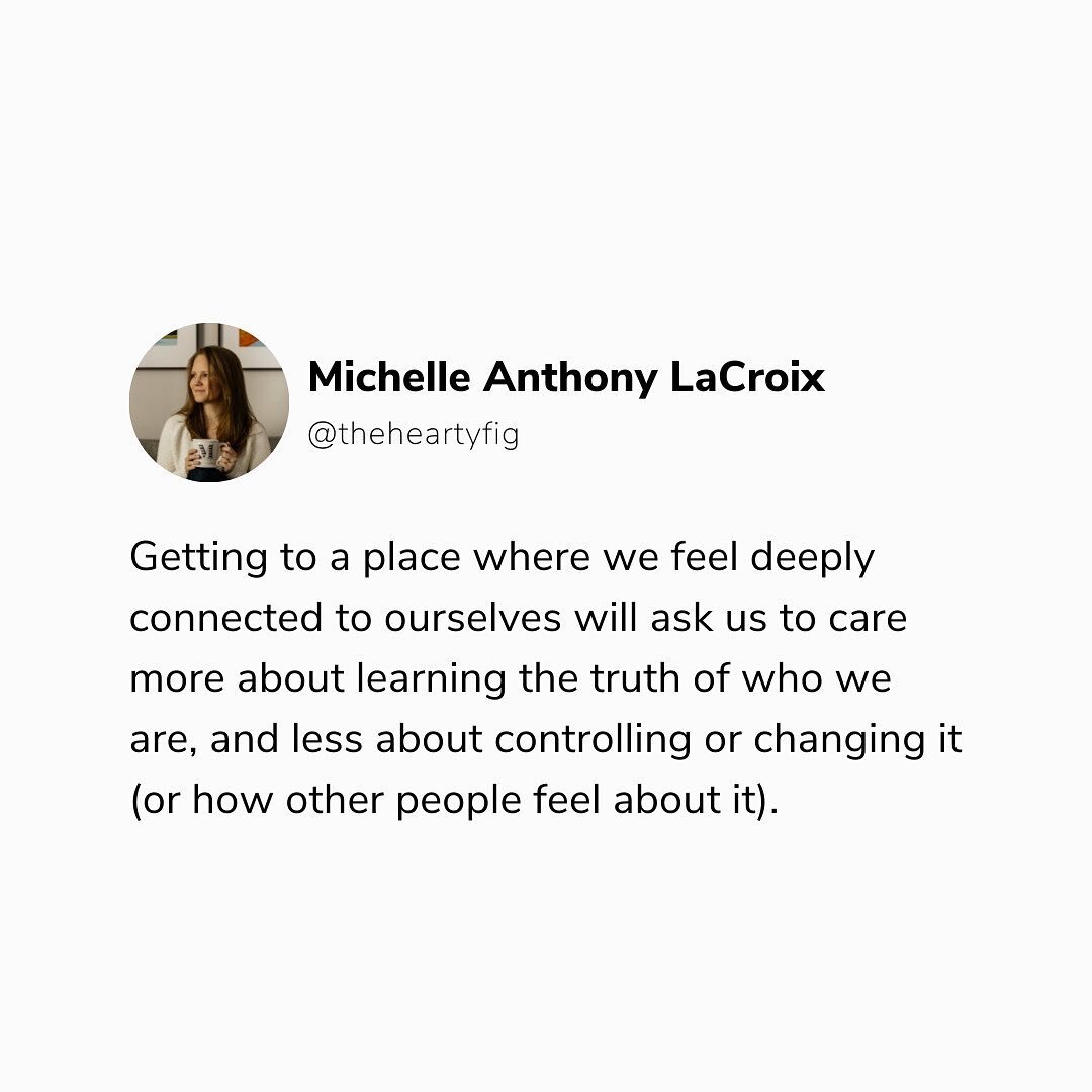 Two things:
⠀⠀⠀⠀⠀⠀⠀⠀⠀
1️⃣ //
I arrived at this realization as I was listening to @glennondoyle and @abbywambach chat with @brenebrown on last week's 🎙️ episode of We Can Do Hard Things. This revelation came pretty deep into the episode, and I'm fair