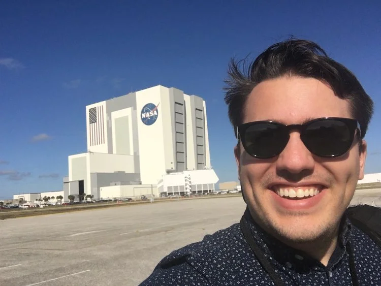 Michael visiting NASA, following his curiosity to the ancient past, outer space, and beyond.