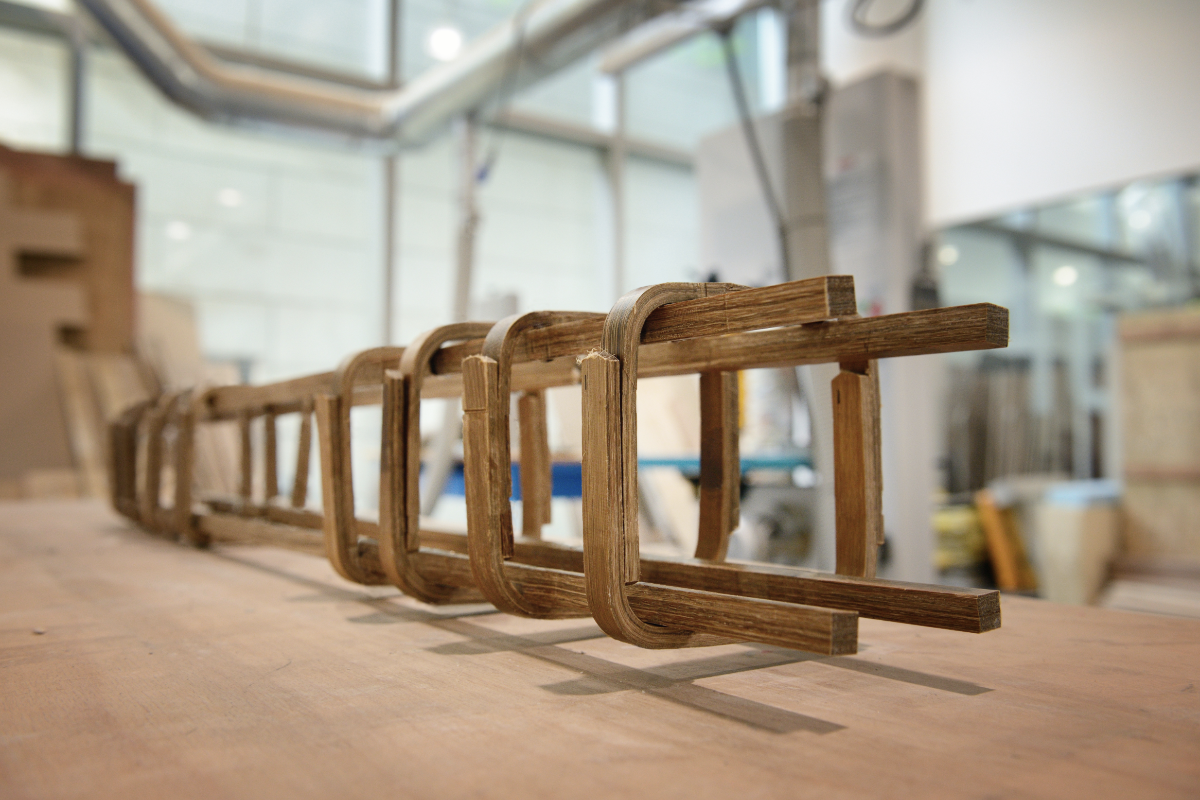 Engineered bamboo reinforcement cage - Alireza Javadian of the ETH Future Cities Laboratory: