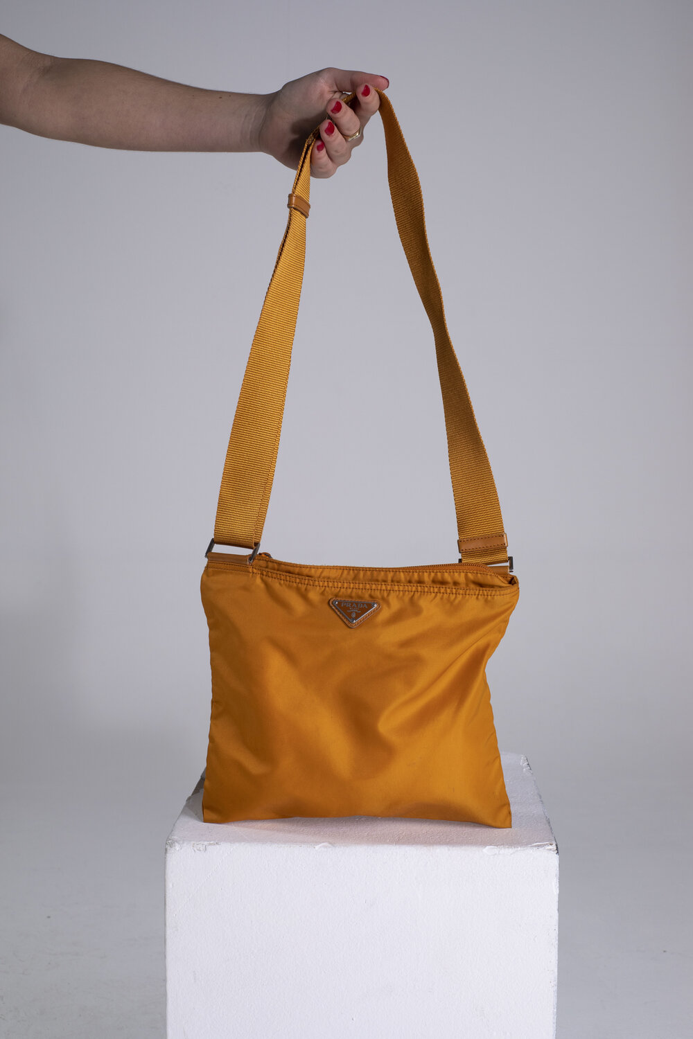Prada Nylon Orange Pochette ASL2528 – LuxuryPromise