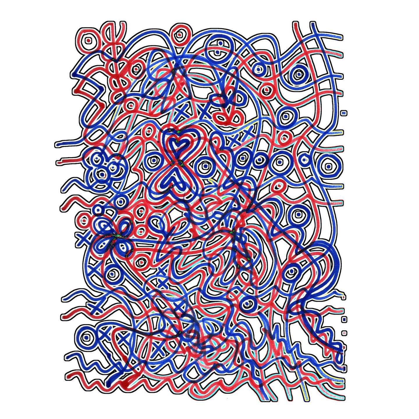 Another Sketchbook Drawing altered in @photoshop

Circulatory System, 2023

From my sketchbook. 2022-2023
#sketchbook #drawing #ink #inkdrawing #sharpie #marker #color #design #squiggles #doodles #lines #art #ideas #contemporaryart #artist #photoshop