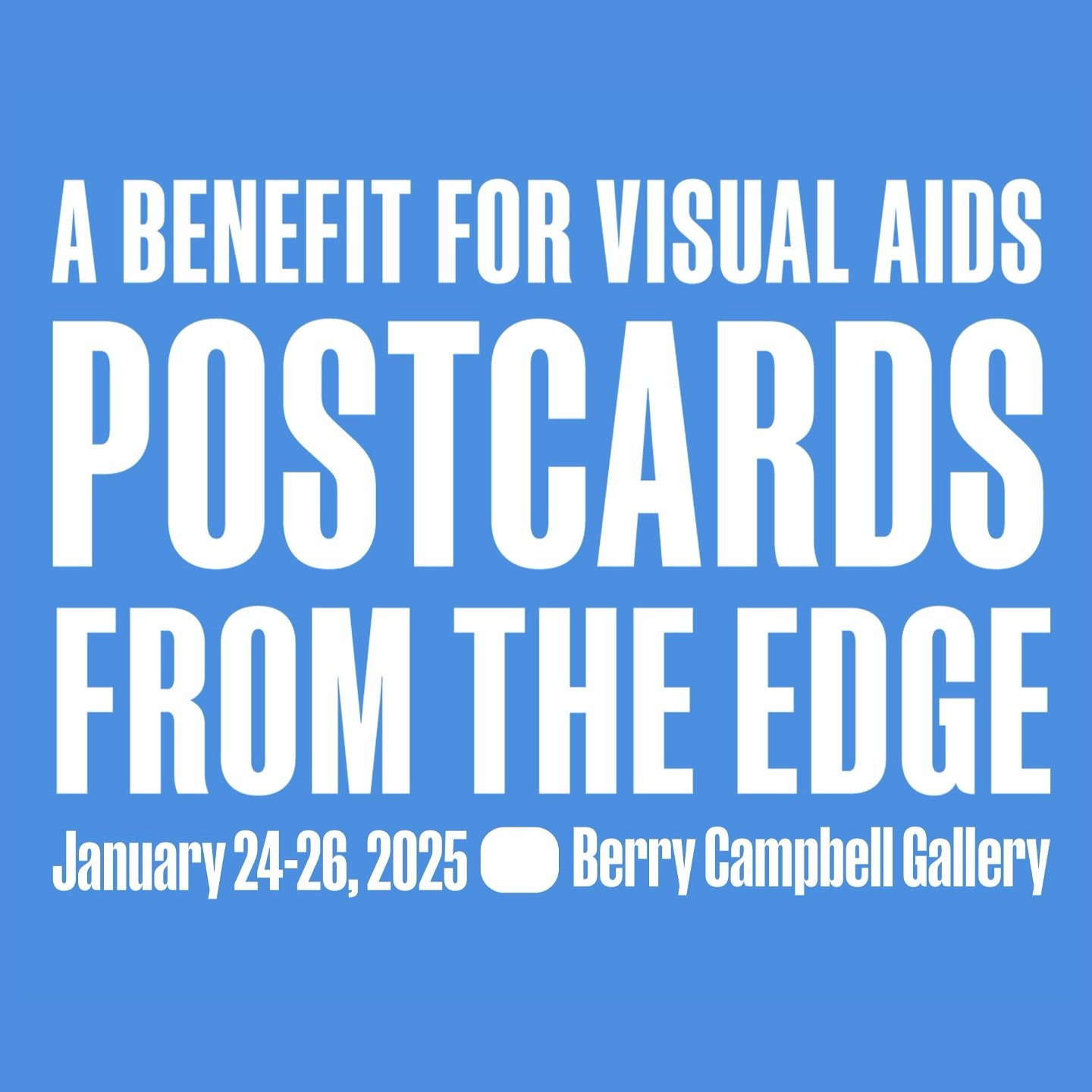 I have donated a postcard for this benefit again this year!!! I cannot post the image of my postcard until tomorrow after the preview as all postcards are hung without the artists name. 

YOU CAN STILL BUY TICKETS for the Postcards From The Edge @vis