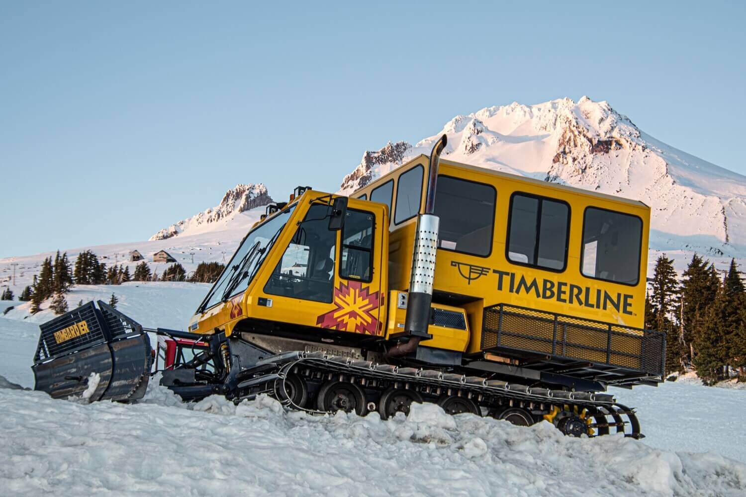 Como en la película El resplandor, de Stanley Kubrick, Timberline Lodge tiene sus propios snowcats.