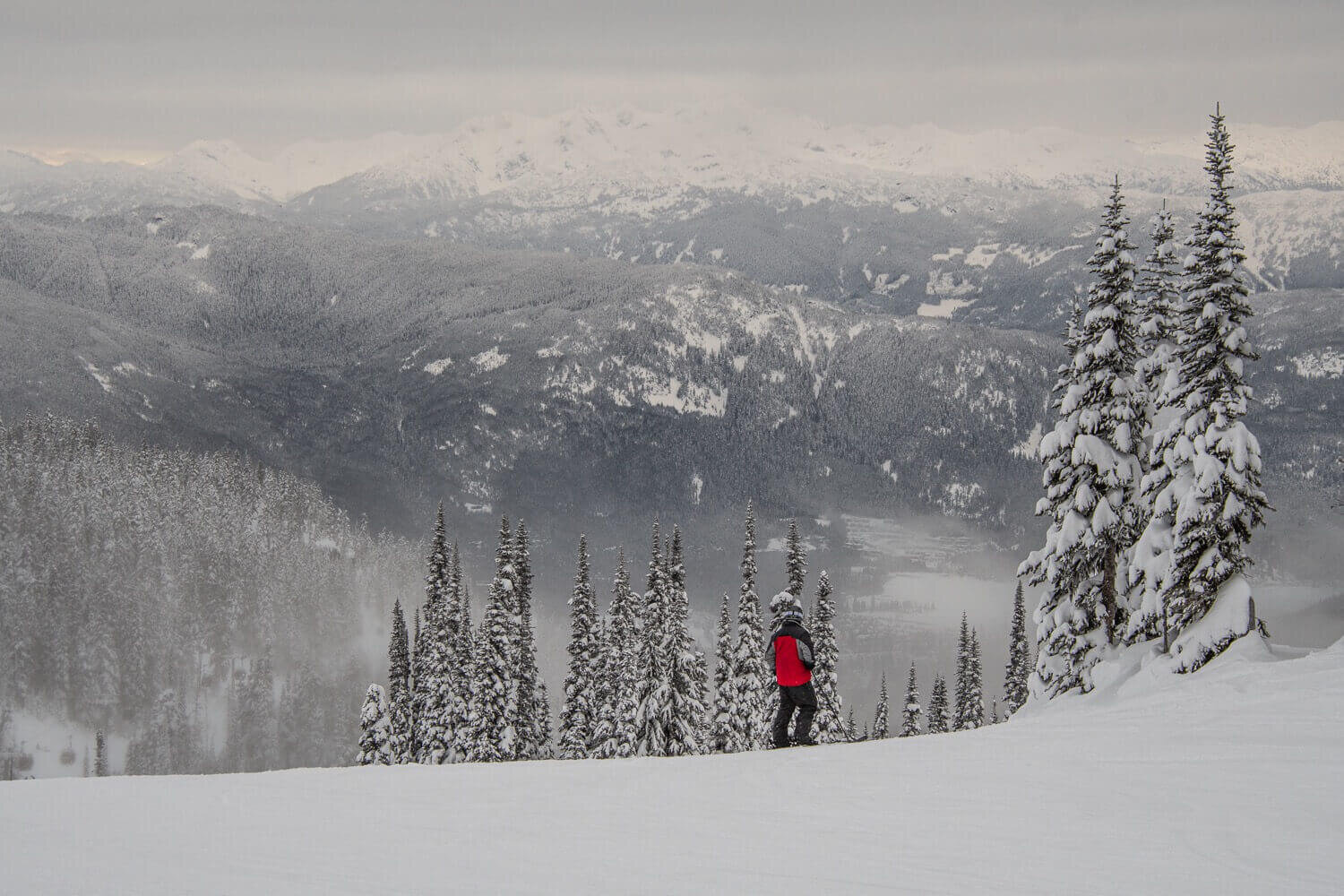 En promedio, el centro de esquí recibe 11.9 metros de nieve al año. Turismo en Whistler, BC.