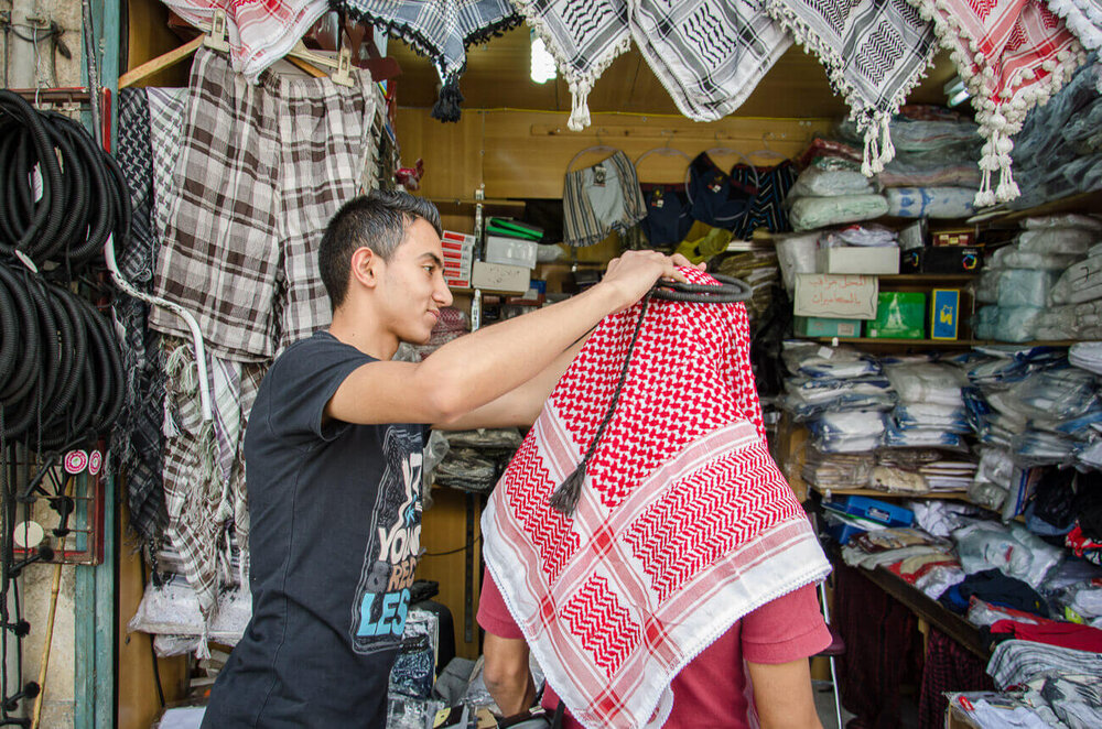 OneTigris kufiyya para cubrir la cabeza durante operaciones tácticas en el desierto Pañuelo palestino de algodón para hombre y mujer 