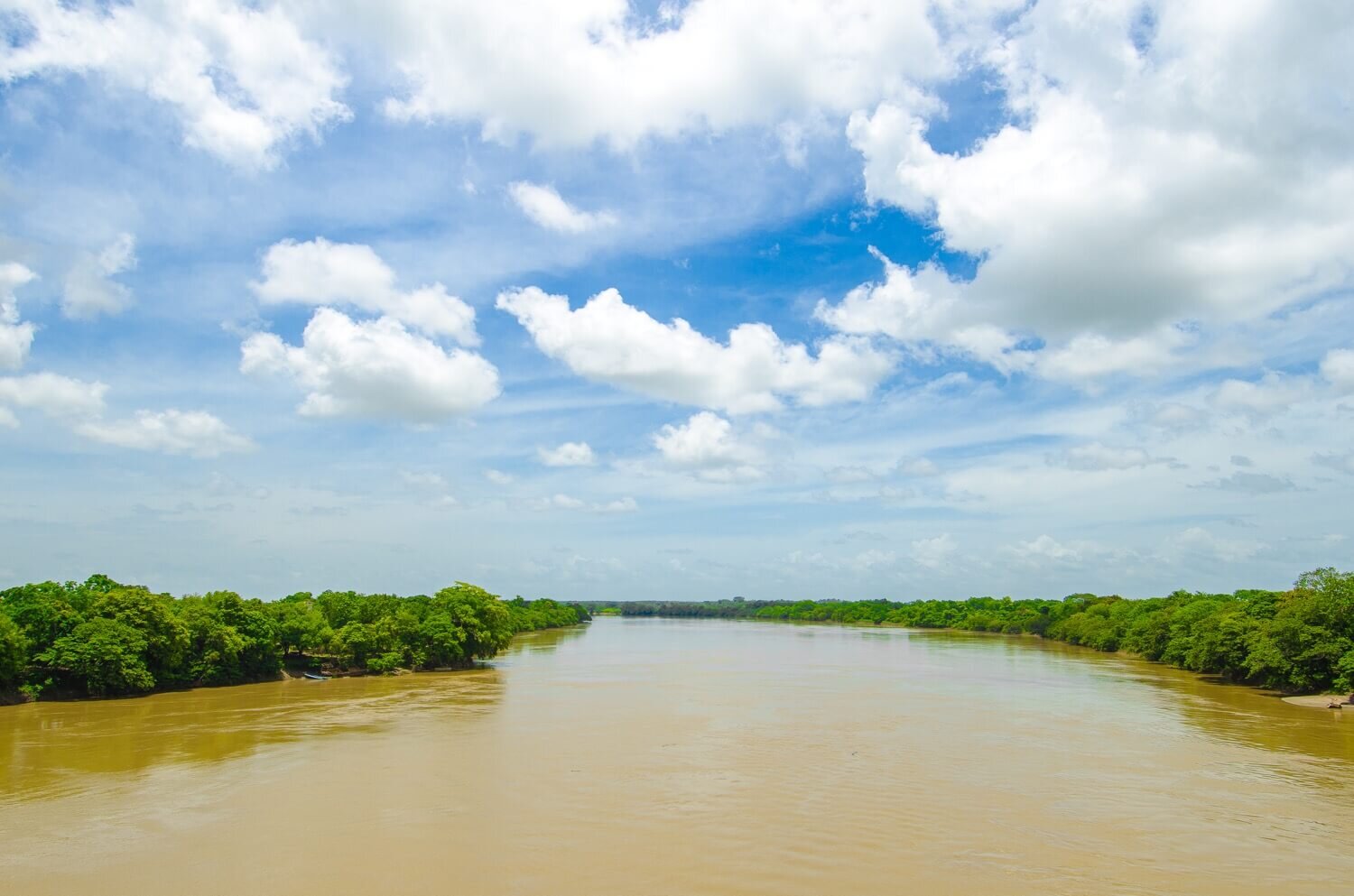 Río Usumacinta visto desde el puente de Boca del Cerro. Turismo en Tabasco.