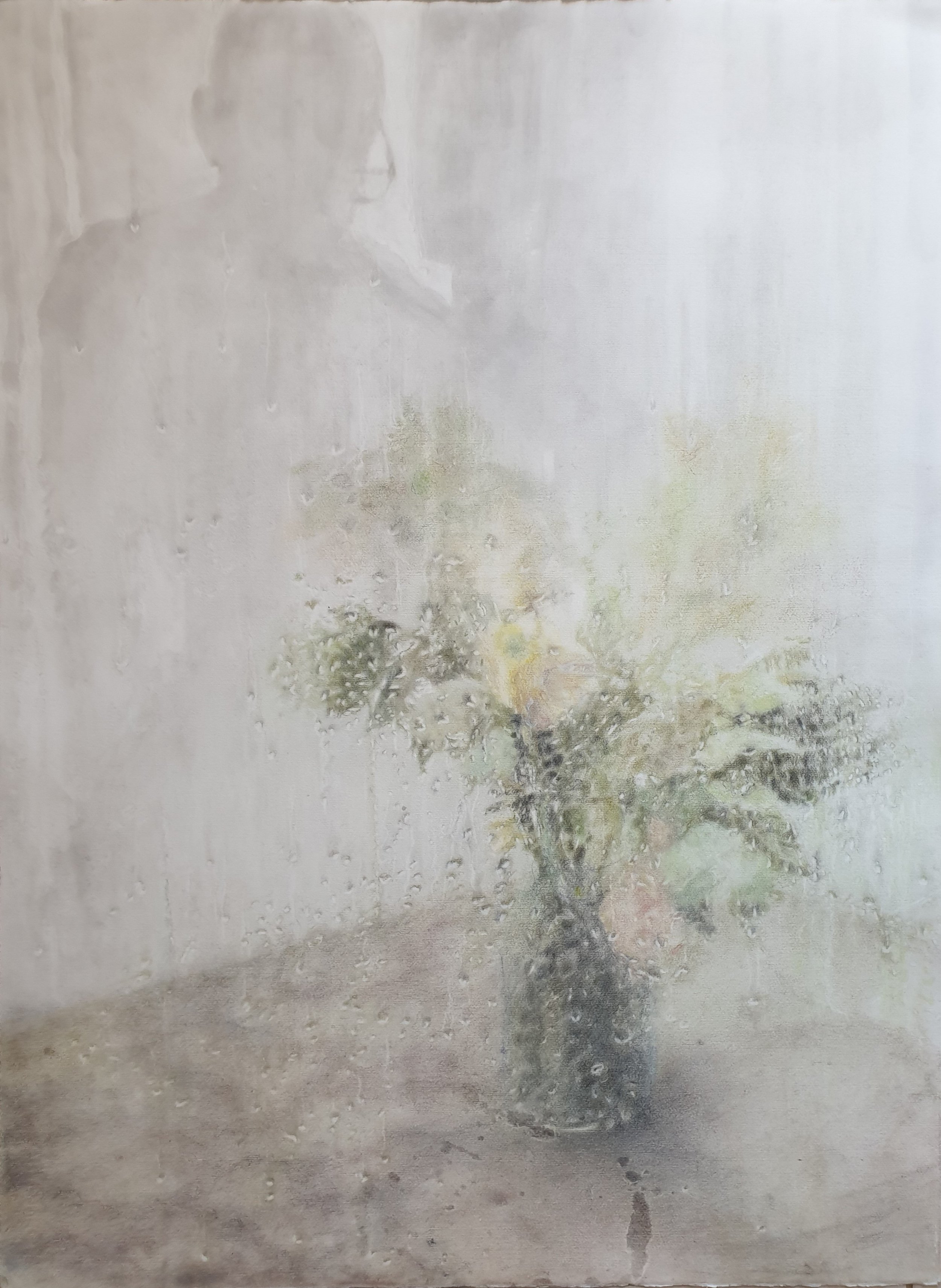 'The two of You', charcoal and pastel on archival paper - 76x57cm 2025