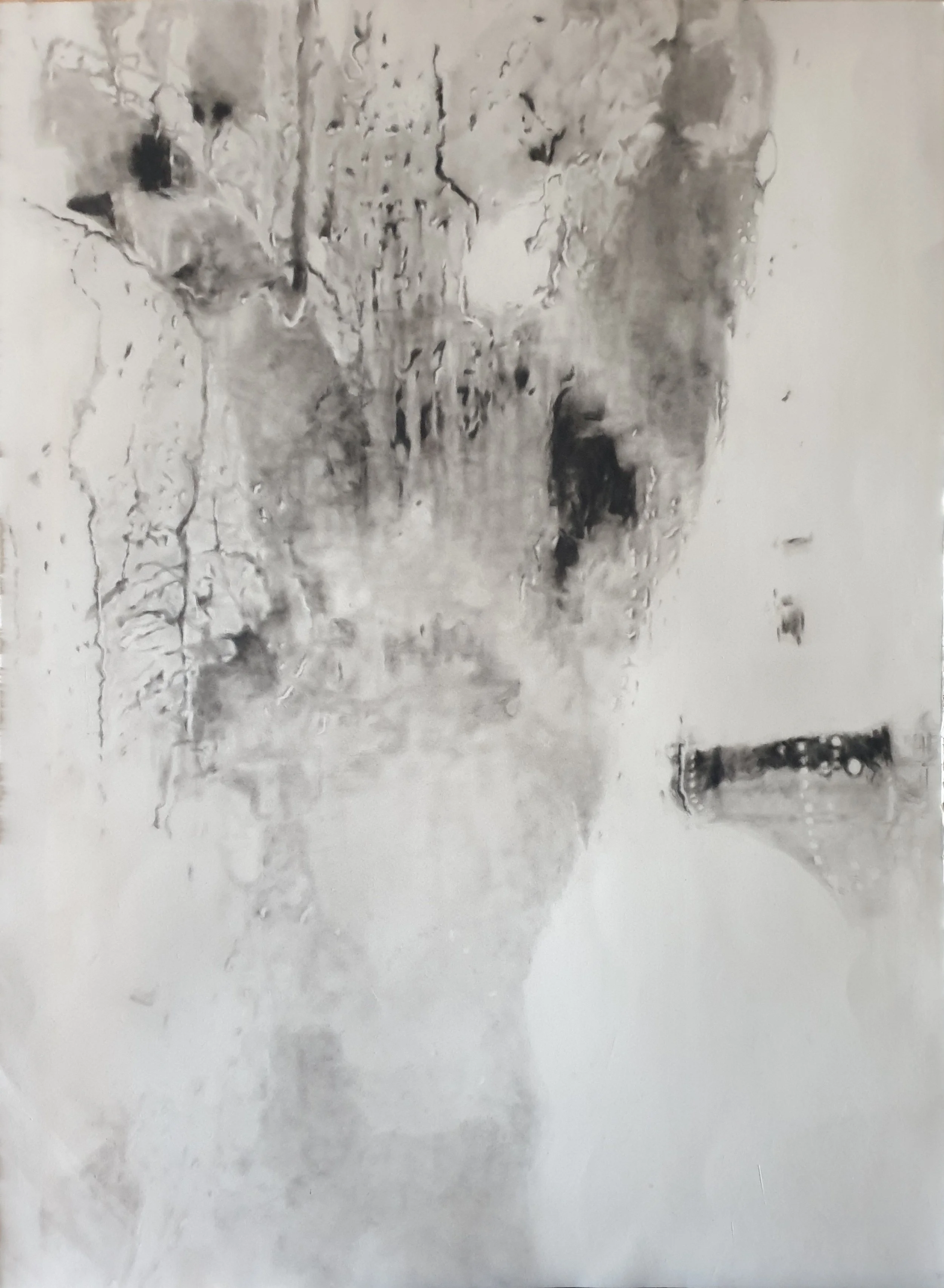 'Reflections of Self I' charcoal on archival paper - 76x57cm, 2025