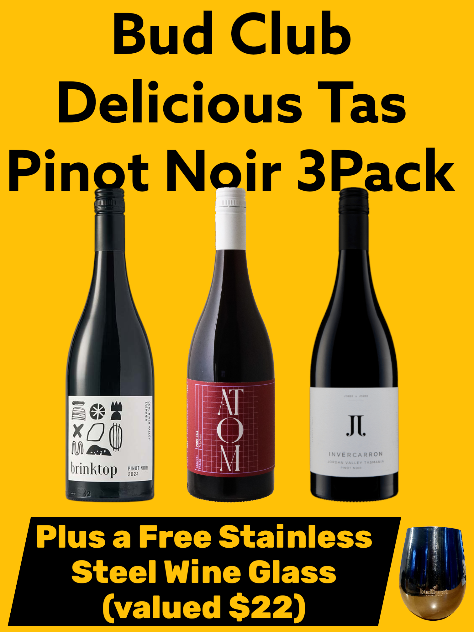 Bud Club Delicious Tassie Pinot Noir Subscription 3pk