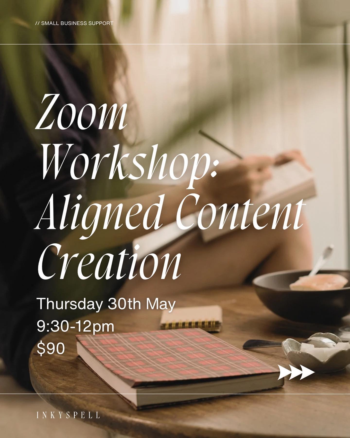~ WORKSHOP ~ Aligned Content Creation

✨ Embark on a transformative journey with this 2.5hr workshop, specially crafted for holistic practitioners. This immersive event invites you to unlock the power of your unique perspective &amp; speak to your id