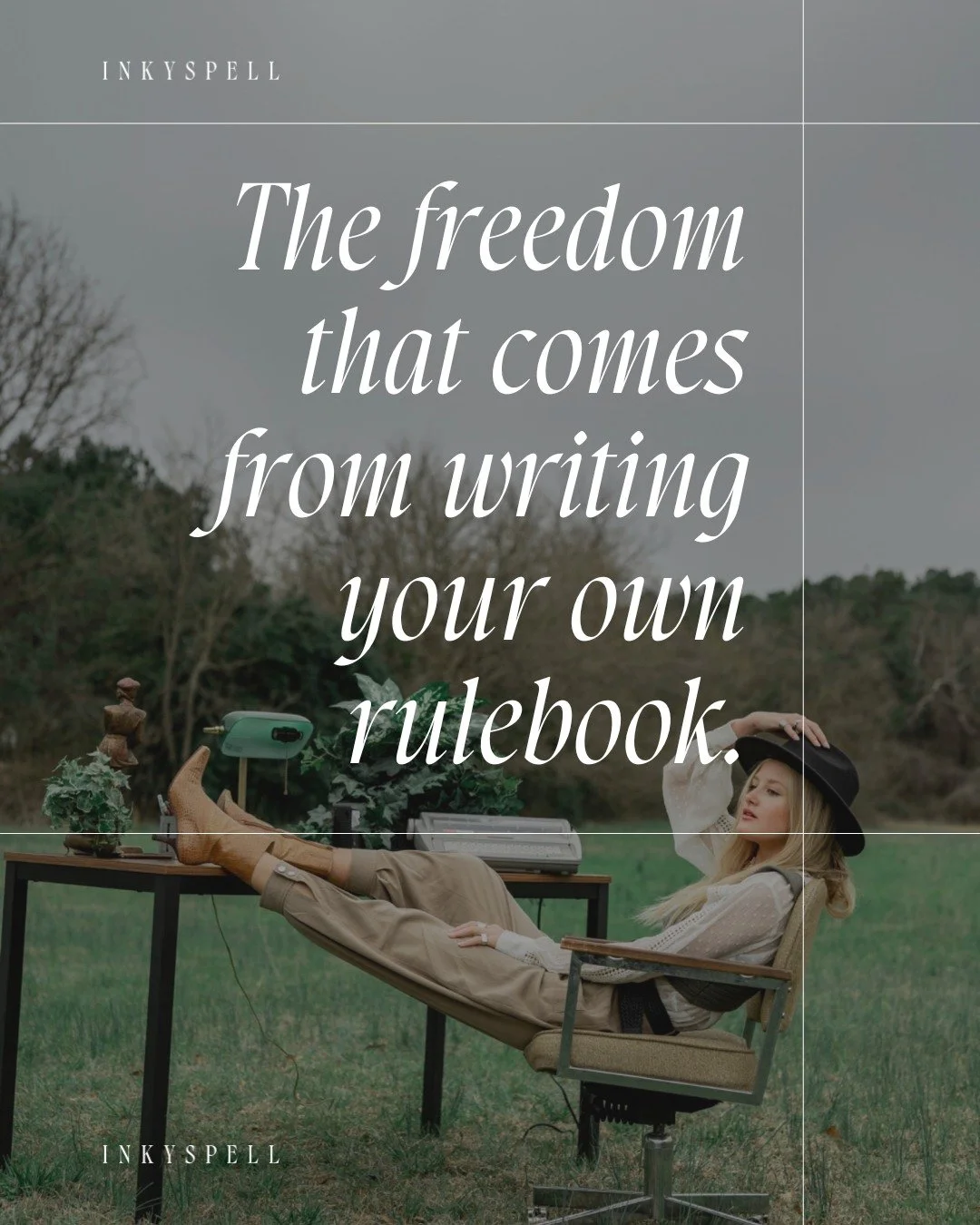 Writing your own rules feels wild when you grew up following everyone else&rsquo;s.

That freedom hits hard once you stop asking for permission and start calling your own shots.

This is why, as small business founders, we have to back ourselves. Eve